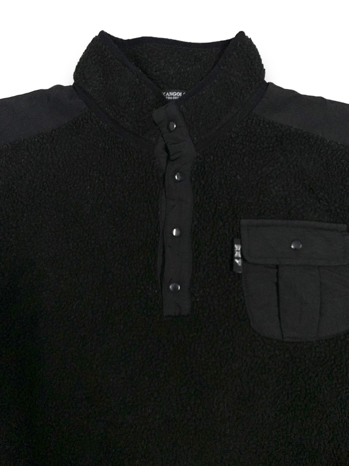 Kangol Vintage Kangol KGEX Snap Button Fleece Pullover Sweatshirt Size US L / EU 52-54 / 3 - 4 Thumbnail
