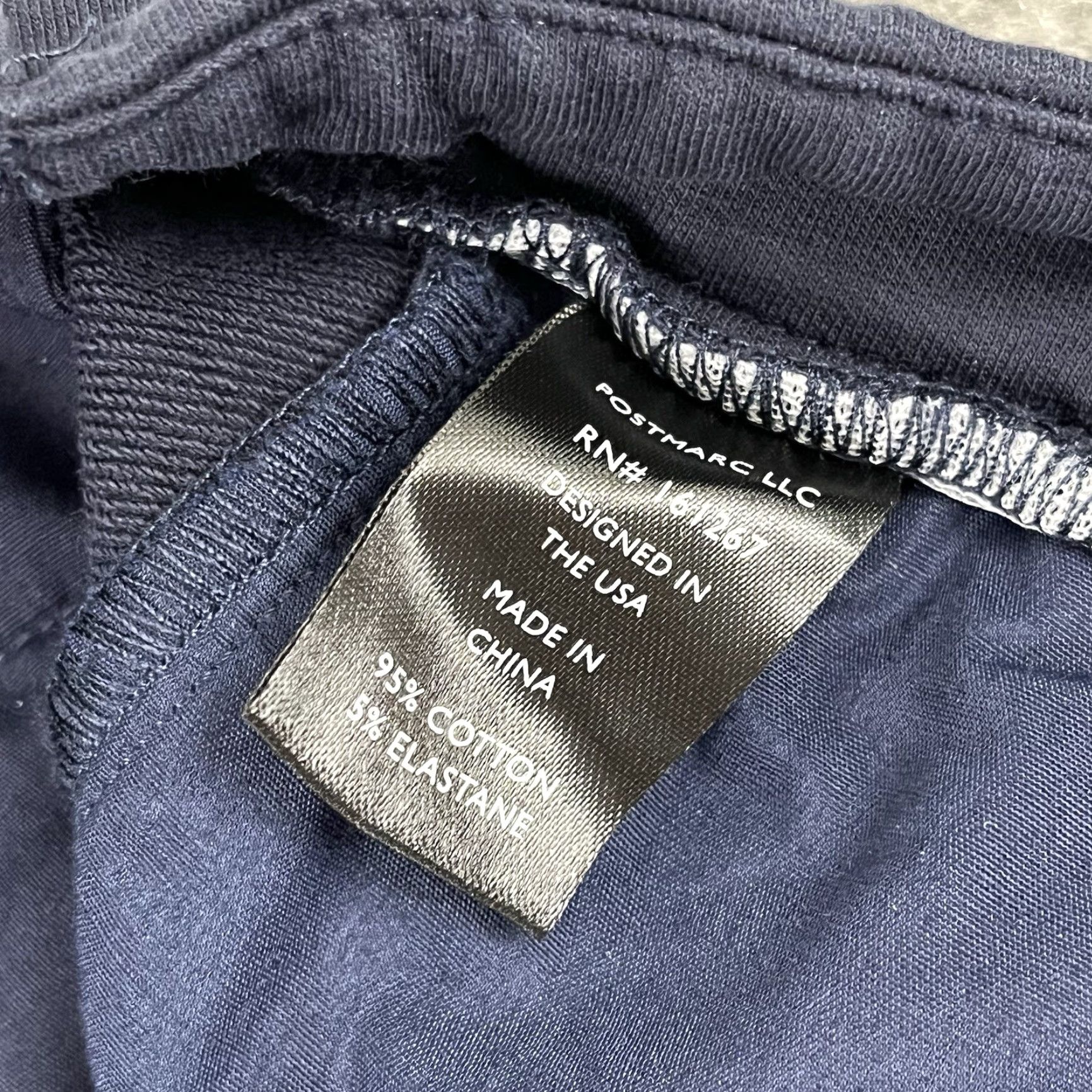 Vintage Post Marc Shorts Men 36 / 7.5" Washed Navy Blue Stretch Golf Chino Preppy Casual Size US 38 / EU 54 - 3 Thumbnail