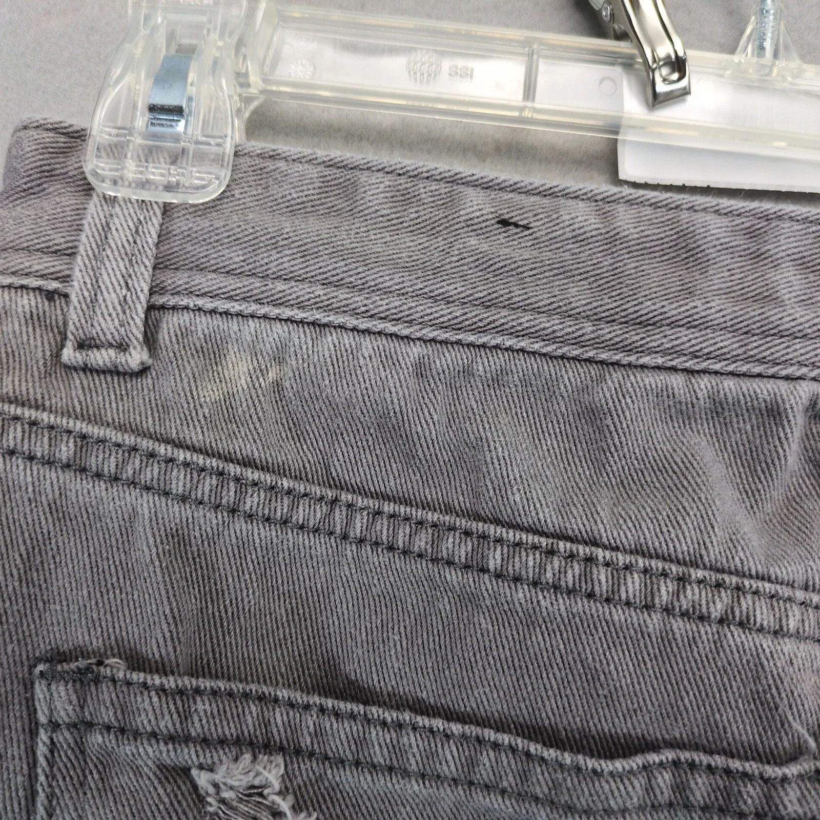 Other Contender Gray Wash Jeans Men's 36x32 Double Knee Distressed Size US 36 / EU 52 - 6 Thumbnail
