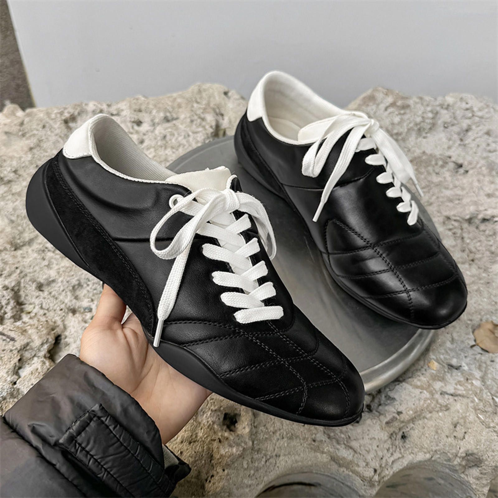 Other y2k Black Sporty Sneakers Size US 7 / EU 40 - 1 Thumbnail