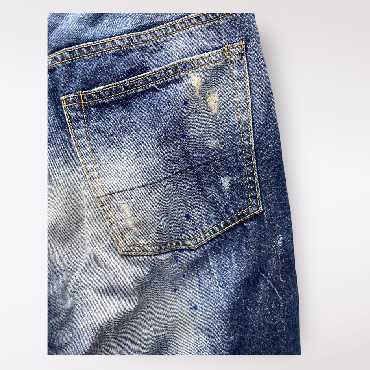 If Six Was Nine 💥BEST OFFER💥VALMAN JEANS DOT COLOUR RAPPER DENIM Size US 31 - 8 Thumbnail