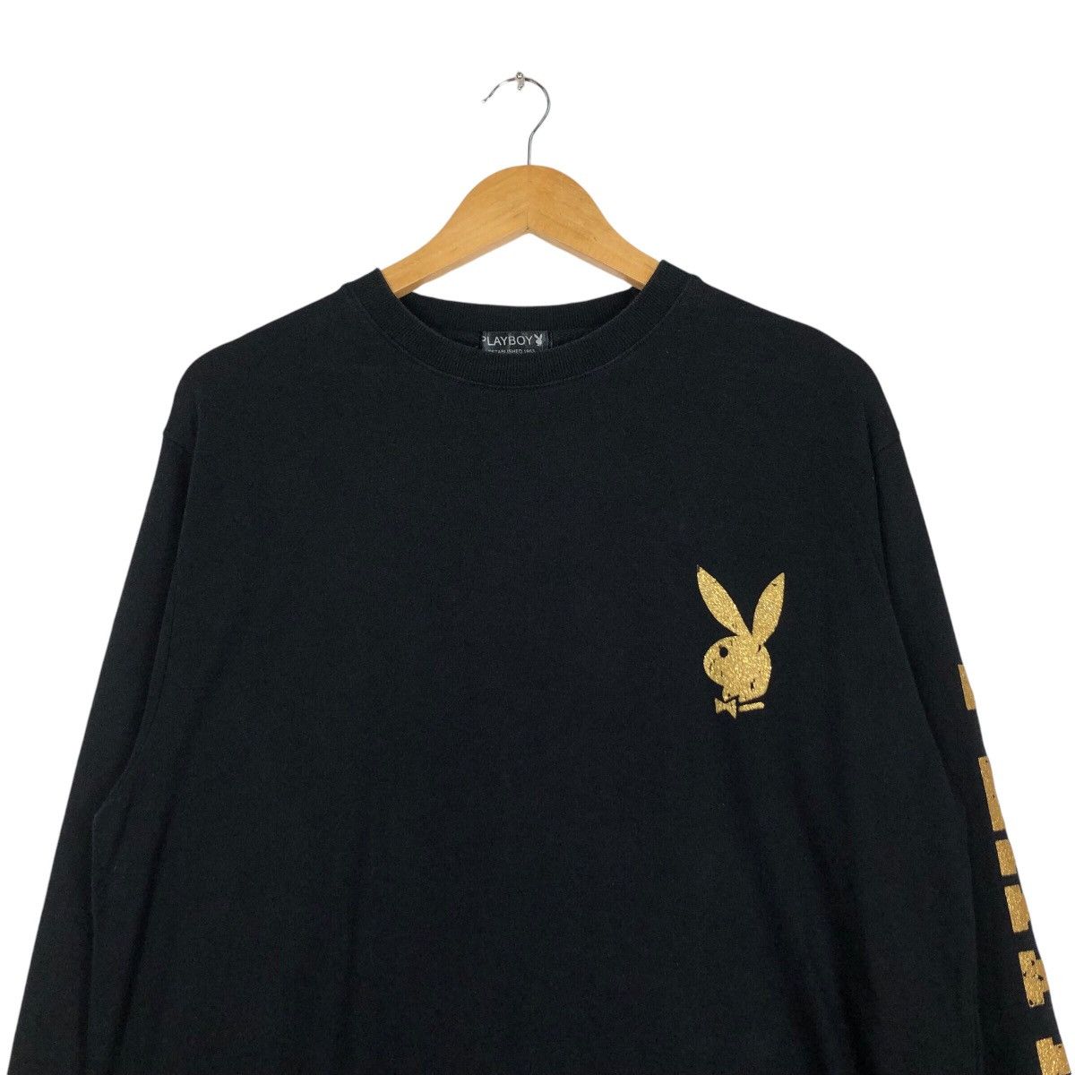 Japanese Brand × Playboy Vintage Playboy Sweatshirt Big Gold Logo Rare Medium Size US M / EU 48-50 / 2 - 3 Thumbnail