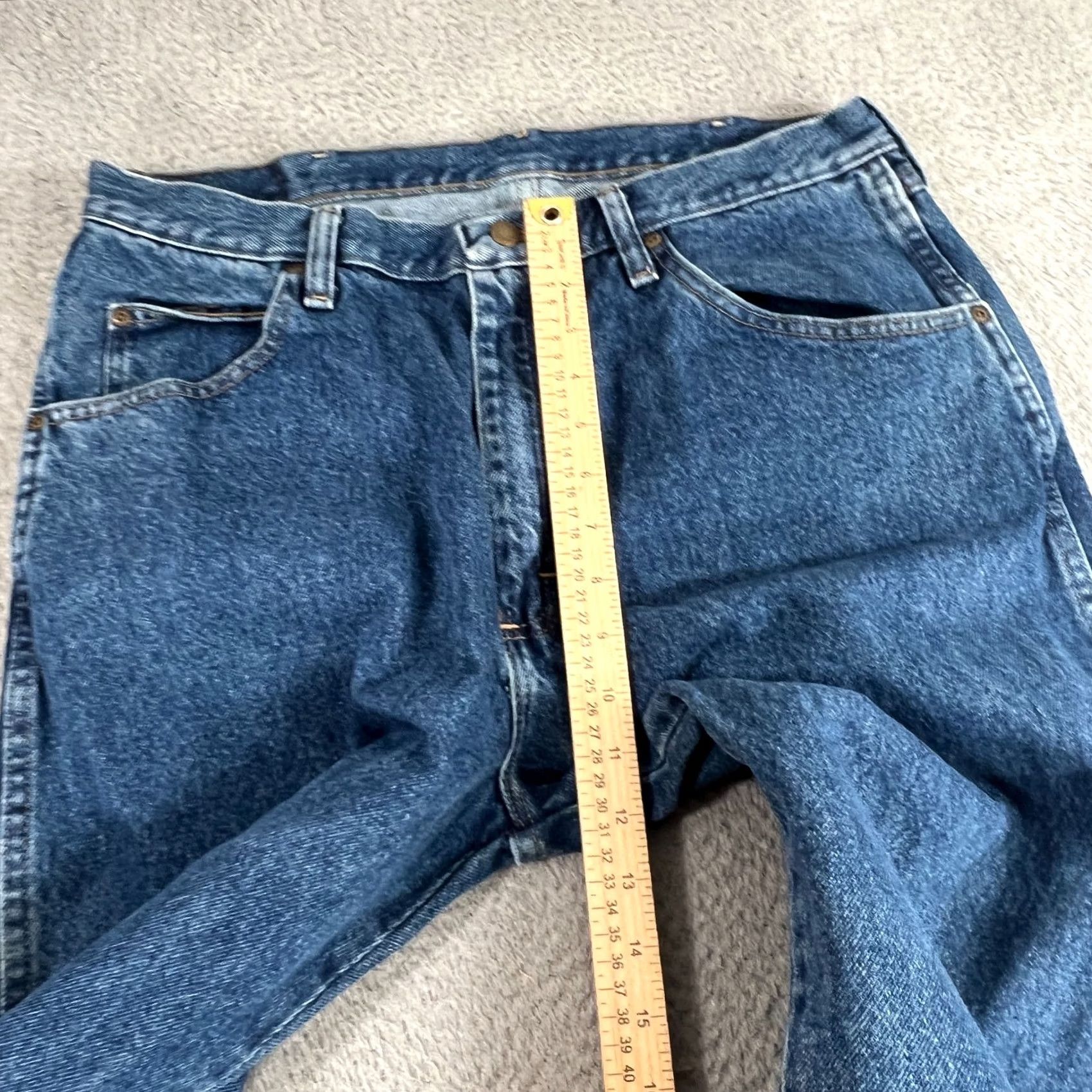Wrangler VINTAGE Wrangler Jeans 96501DS Mens 36x34 Med Wash Western Straight Leg VTG Size US 36 / EU 52 - 4 Thumbnail