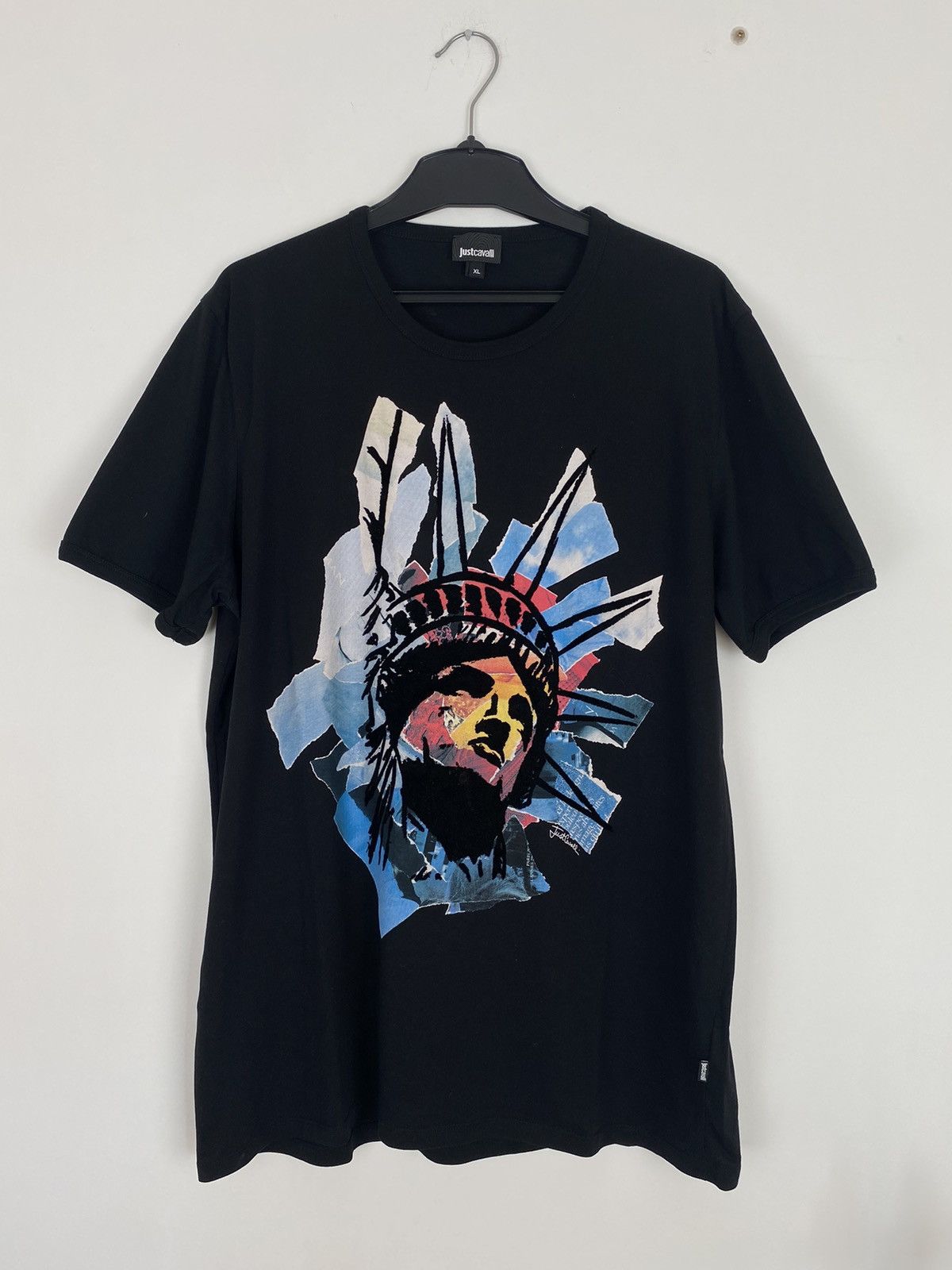 Designer × Just Cavalli Just Cavalli Statue Of Liberty Tee XL Abstract y2k graffiti Size US XL / EU 56 / 4 - 2 Thumbnail
