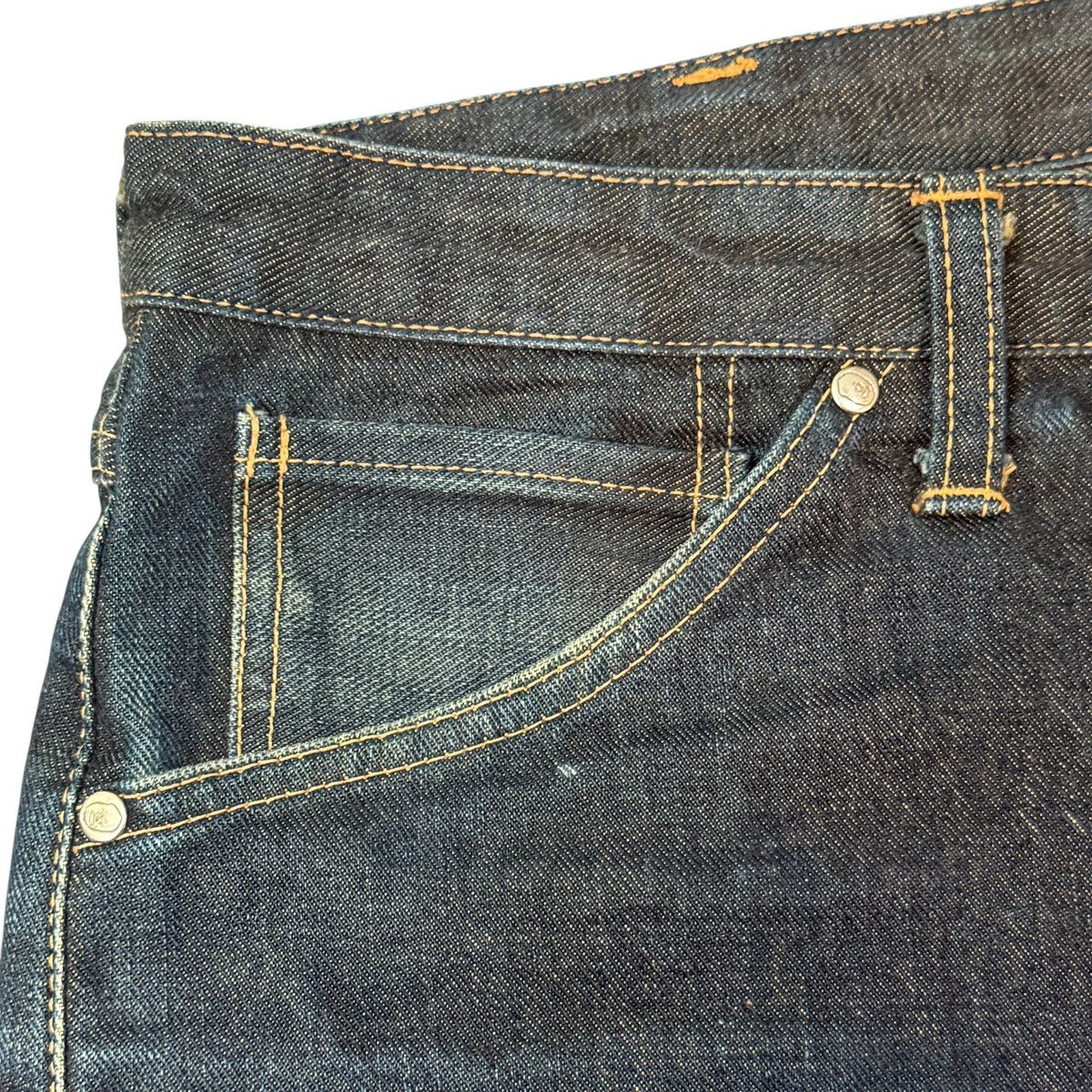 Bape A Bathing Ape Front Star Denim Straight Pants y2k Size US 31 - 6 Thumbnail