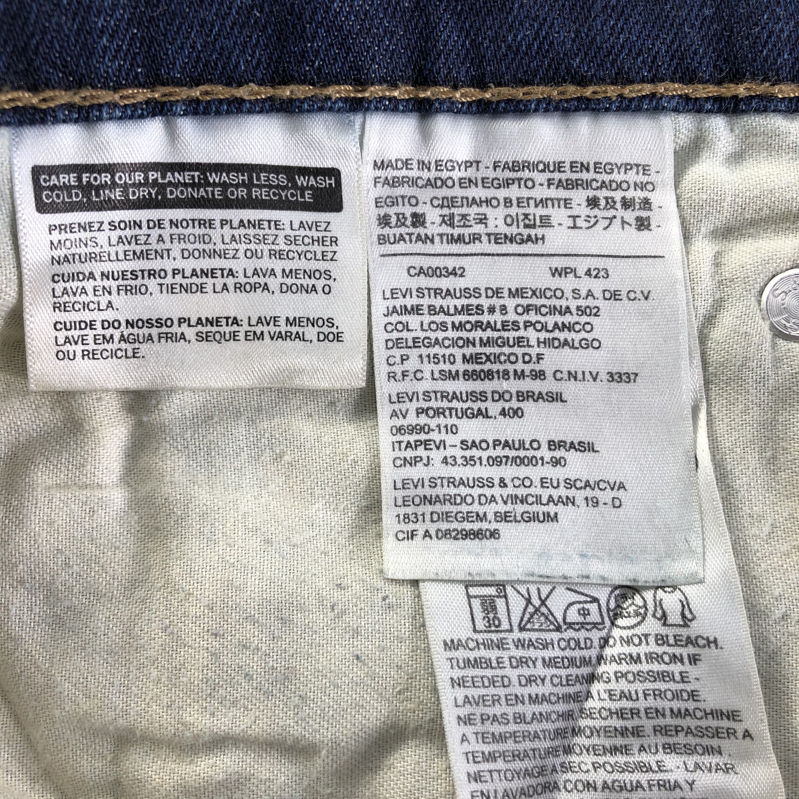 Levi's Vintage Blue Wash Levis 511 Jeans-J3047 Size US 34 / EU 50 - 9 Thumbnail