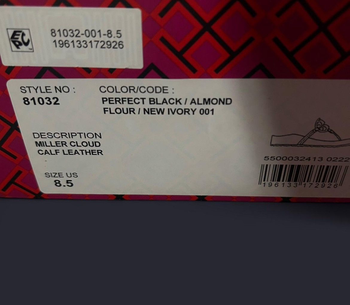 Tory Burch Perfect Black/ Almond Flour New Ivory TORY BURCH Size US 8.5 / IT 38.5 - 3 Thumbnail