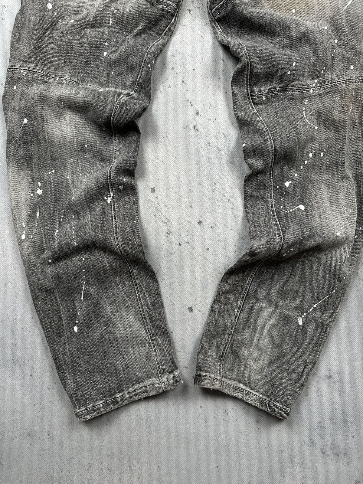 Dsquared2 Dsquared2 1964 Skater Jean Grey Denim Jeans Paint Splatter Size US 34 / EU 50 - 17 Thumbnail
