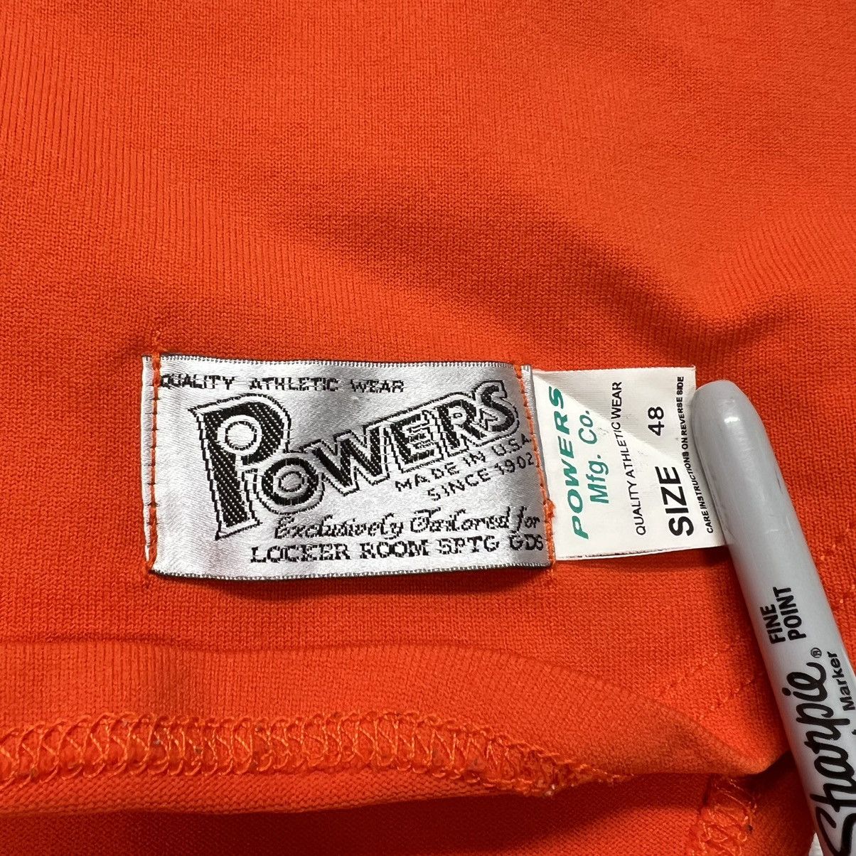 Vintage VTG Powers Baseball Jersey Orange Falcons 45 Athletic Retro Size US M / EU 48-50 / 2 - 8 Thumbnail