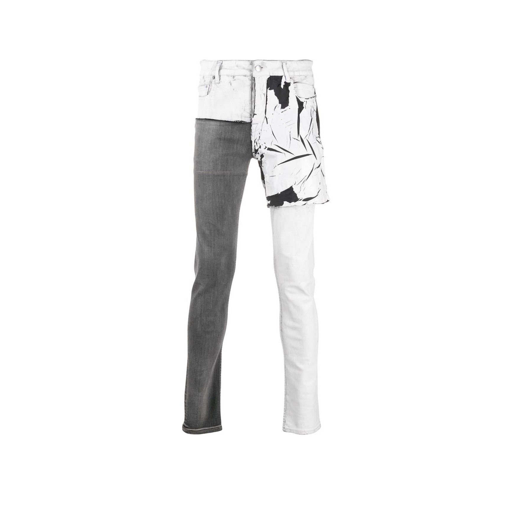 Rick Owens Rick Owens Denim Patchwork Skinny Jeans Size US 32 / EU 48 - 1 Thumbnail