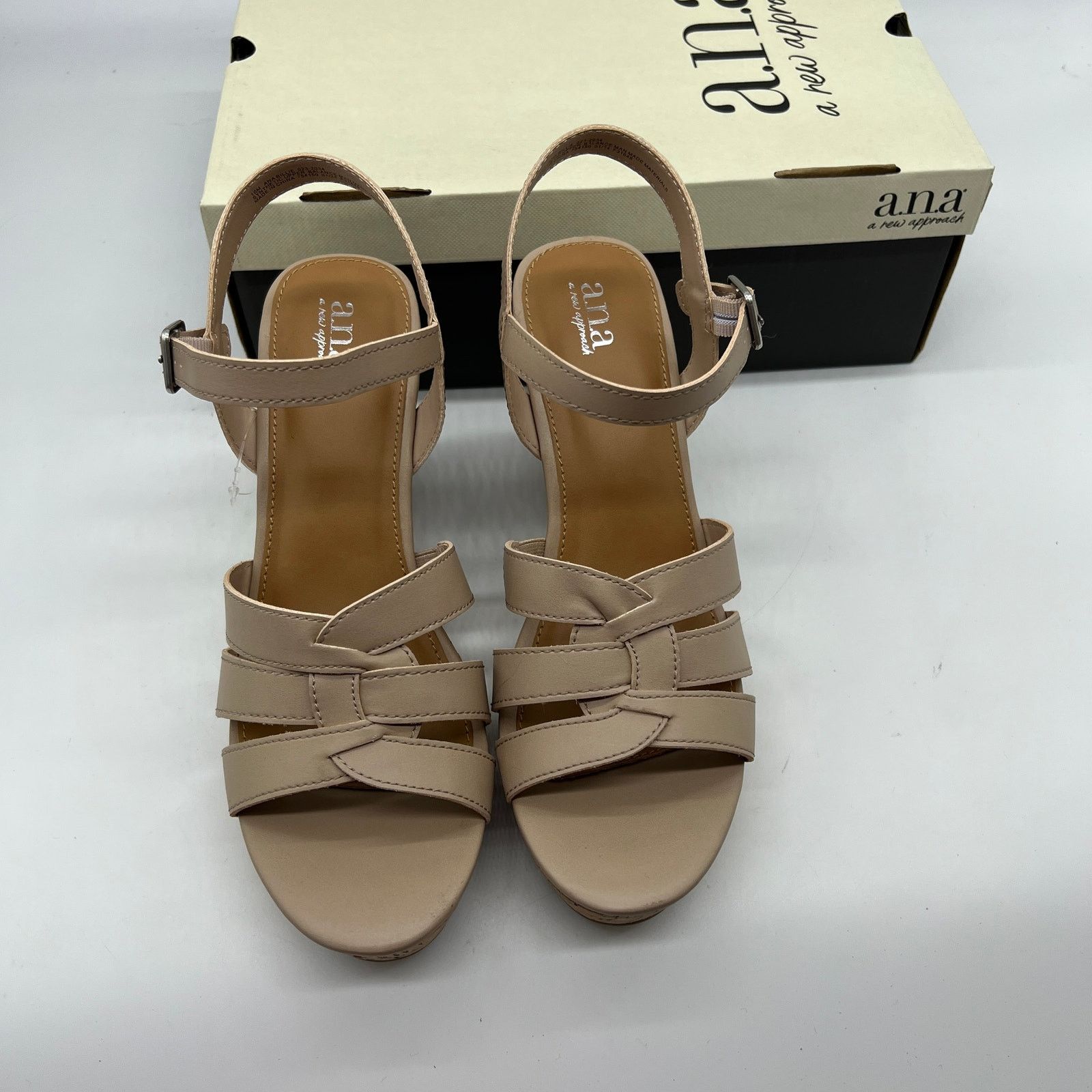 Other a.n.a Womens Billie Heeled Sandals Nude Color Size 10M Size US 10 / IT 40 - 3 Thumbnail