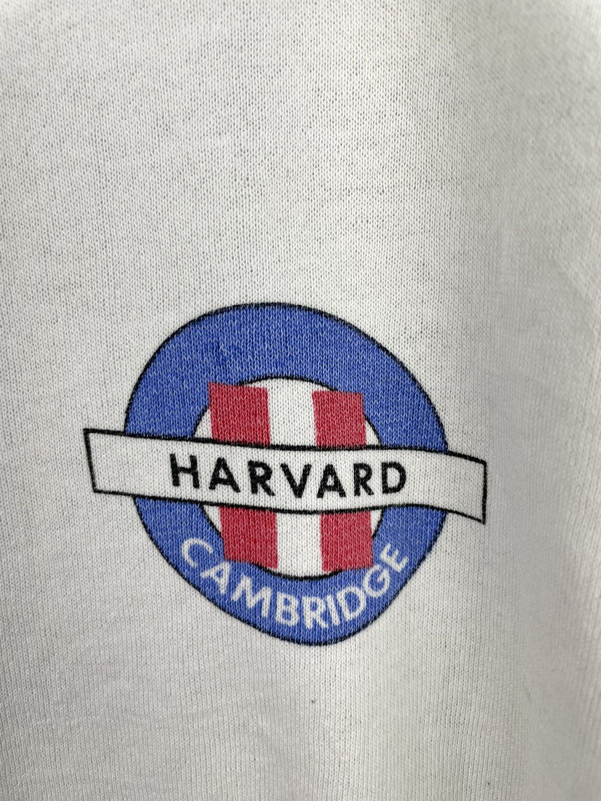 Vintage Vintage 80s Harvard Cambridge University sweatshirt Size US XL / EU 56 / 4 - 4 Thumbnail