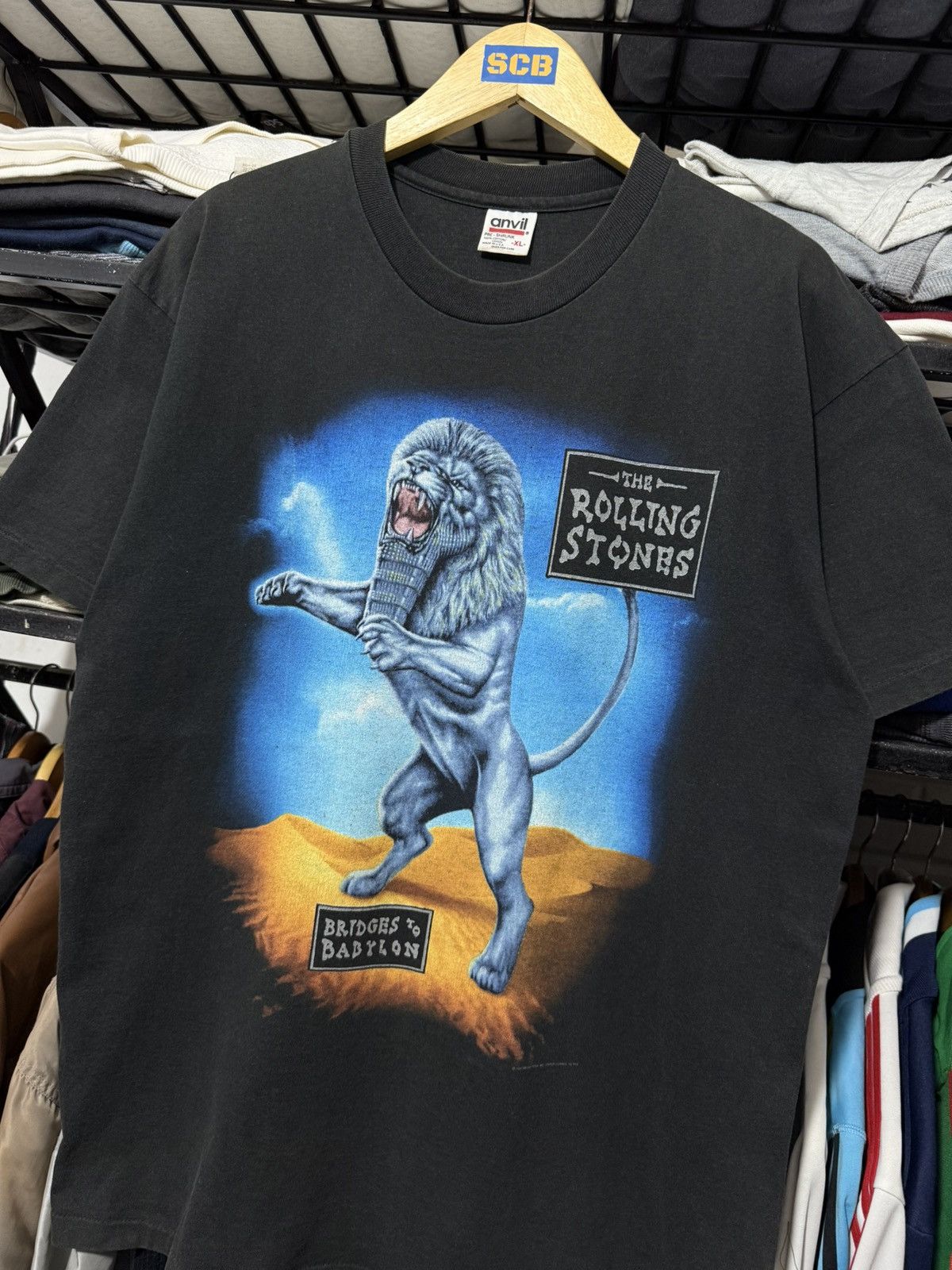 Band Tees Vintage rolling stones bridges to babylon world tour tshirt Size US XL / EU 56 / 4 - 2 Thumbnail