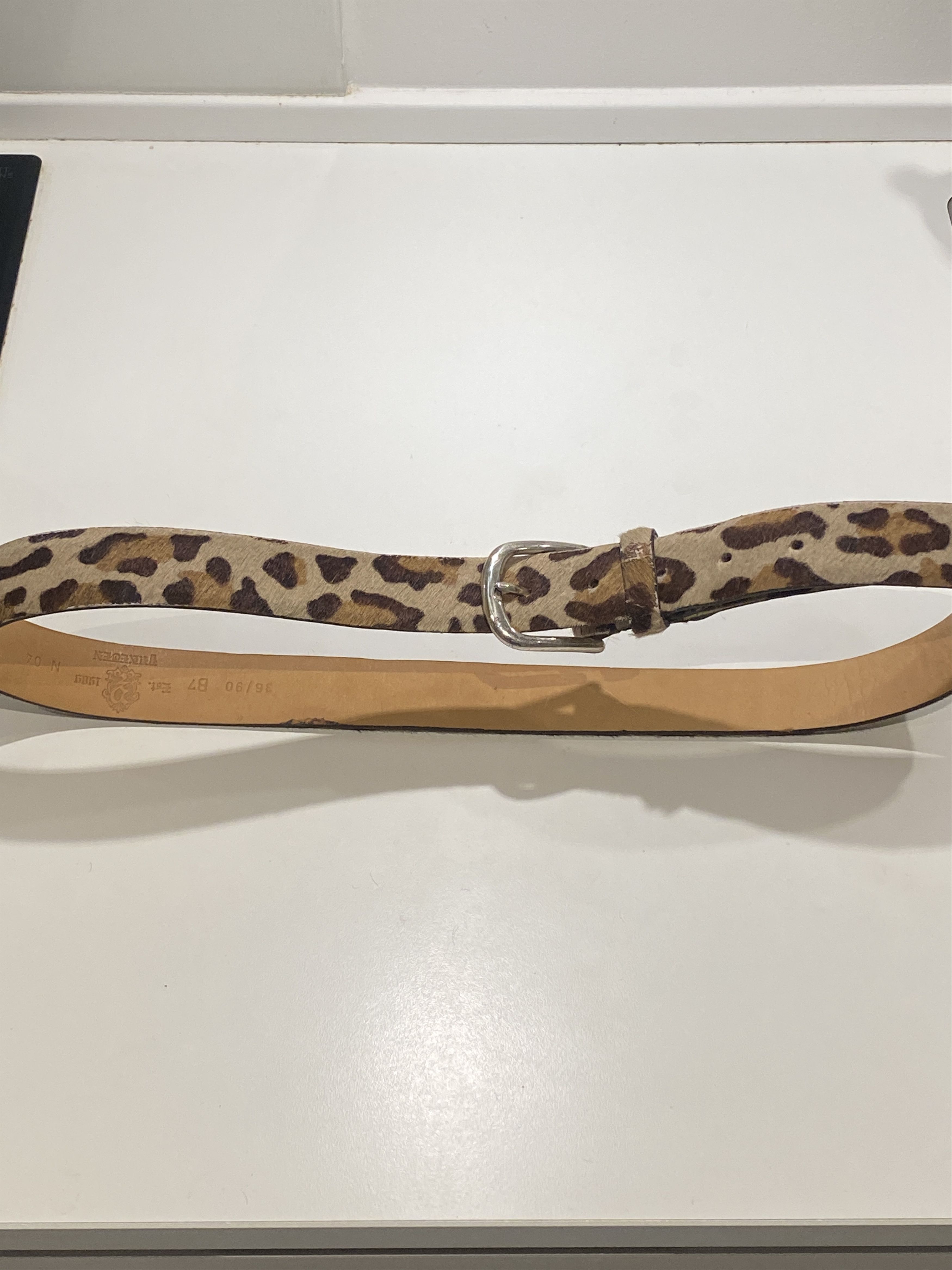Yuketen Yuketen Horsehair Leopard Belt Size 32 - 7 Thumbnail