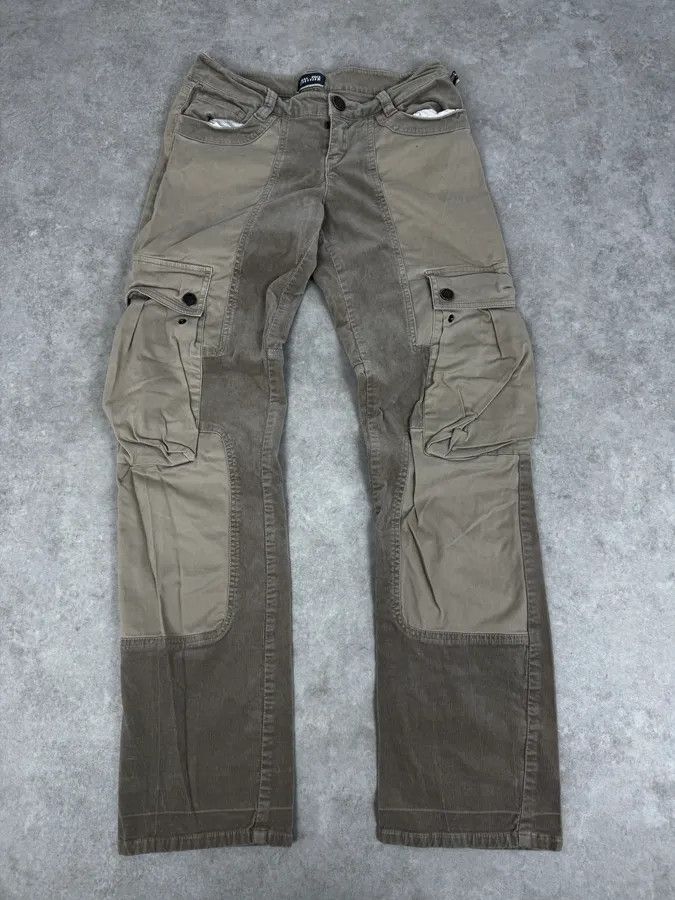 Jean Paul Gaultier 2000s Jean Paul Gaultier Beige Multi Pockets Cargo Aviator Velvet Pants Size US 30 / EU 46 - 1 Thumbnail