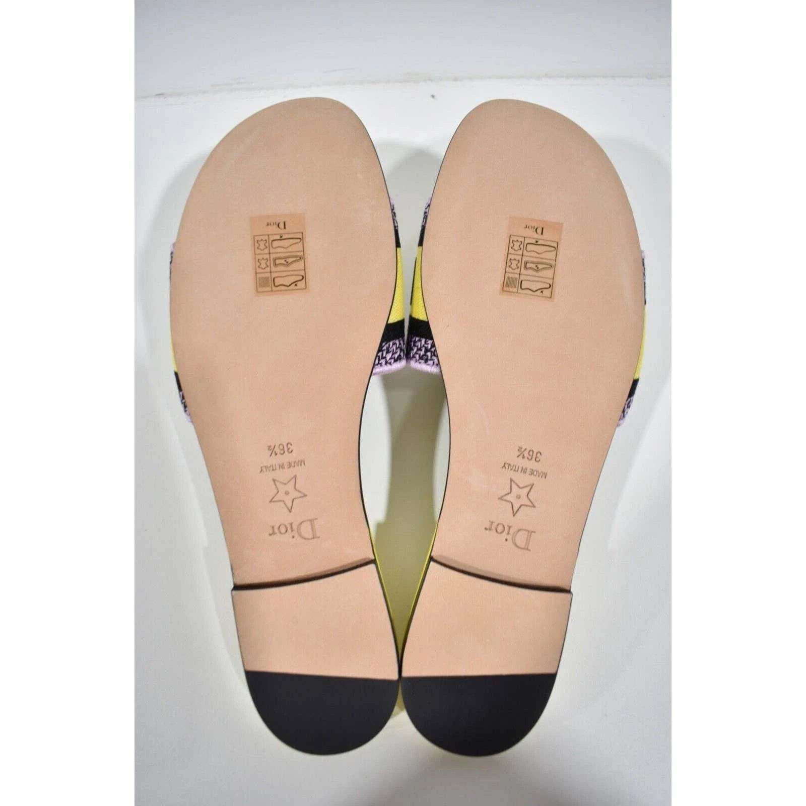 Dior Dway Jungle Embroidered Logo Slide Flat Sandal 36.5 Size US 6.5 / IT 36.5 - 12 Thumbnail