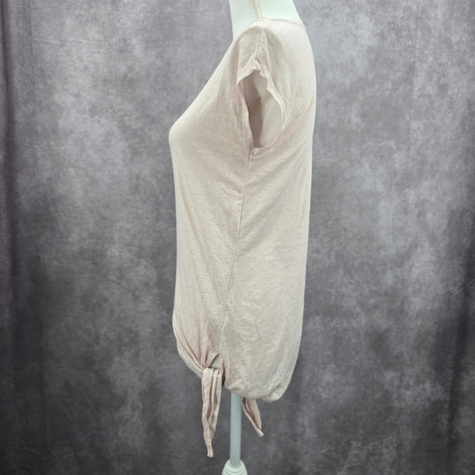Other Gaiam Pink Short Sleeve Side Tie Streetwear Top Extra Small Size XS / US 0-2 / IT 36-38 - 4 Thumbnail