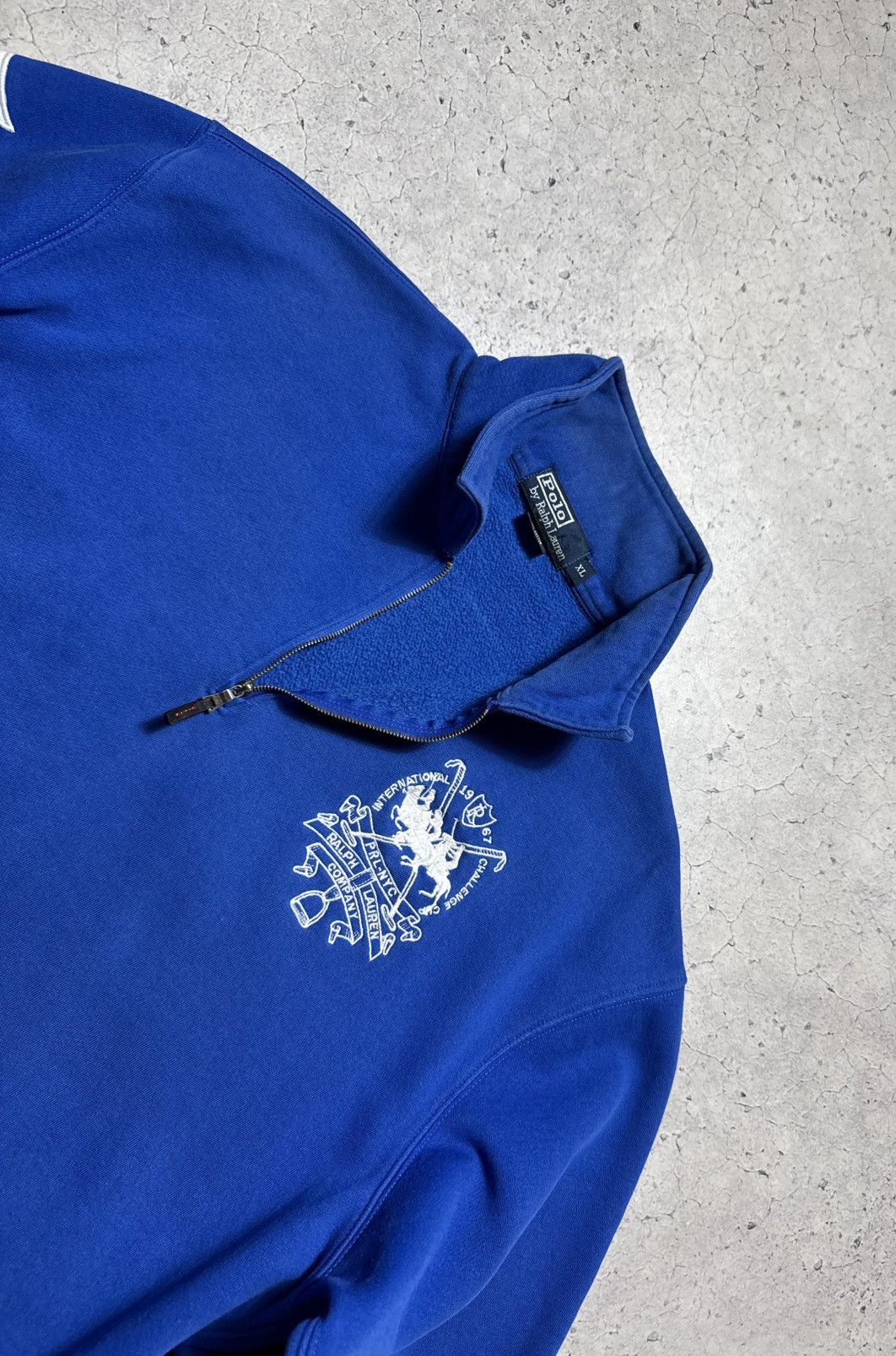 Polo Ralph Lauren Polo Ralph Lauren #5 1/4 Zip Vintage Sweatshirt PRL Size US XL / EU 56 / 4 - 4 Thumbnail