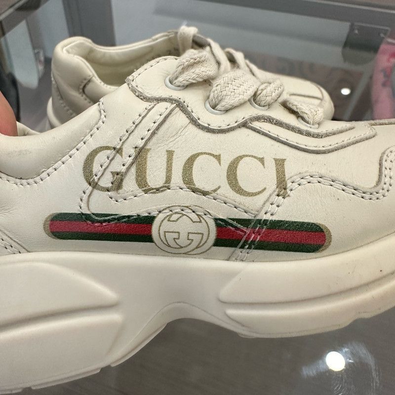 Gucci Gucci Rhyton Leather Sneakers for Kids - Size US 5 / EU 37 - 8 Thumbnail