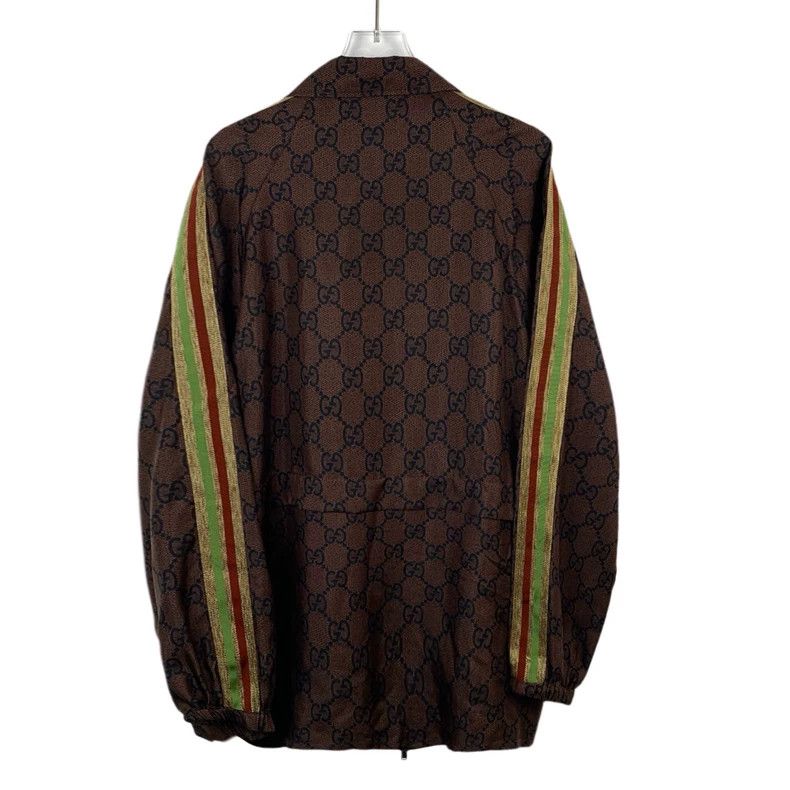 Gucci Gucci Brown logo old flower full print sleeve striped mulbe Size US M / EU 48-50 / 2 - 2 Thumbnail