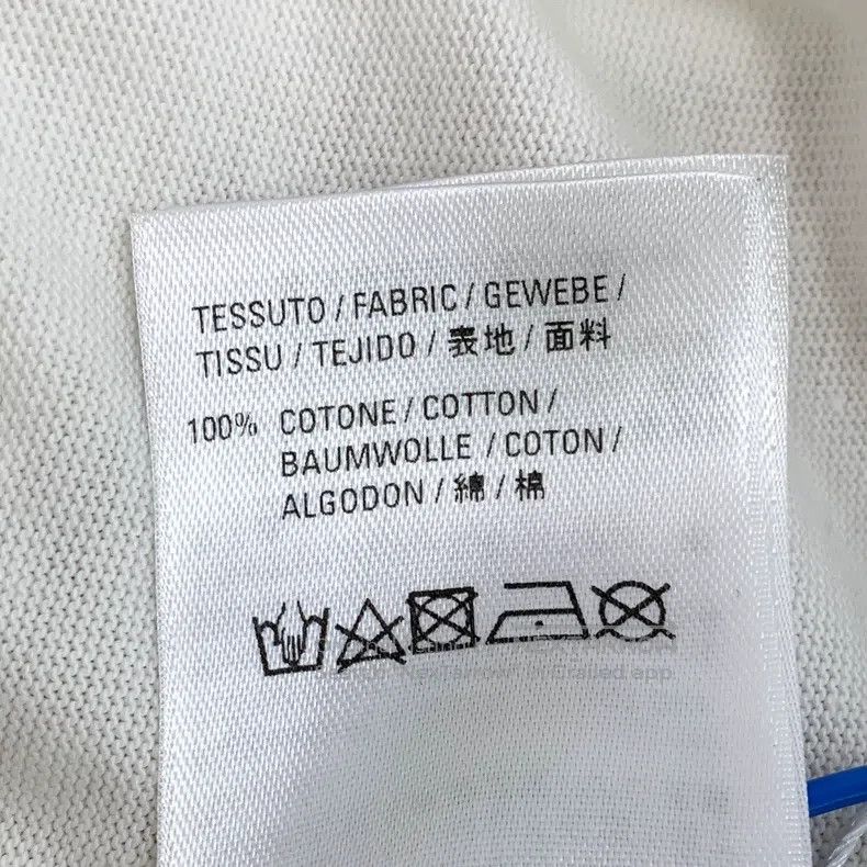 Balenciaga Balenciaga White Wheat Letter Printed Cotton Crew Neck Sho Size US S / EU 44-46 / 1 - 8 Thumbnail