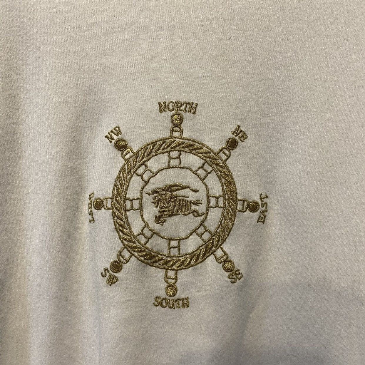 Burberry Burberry sweatshirt embroidered compass Equestrian Knight Size US S / EU 44-46 / 1 - 5 Thumbnail