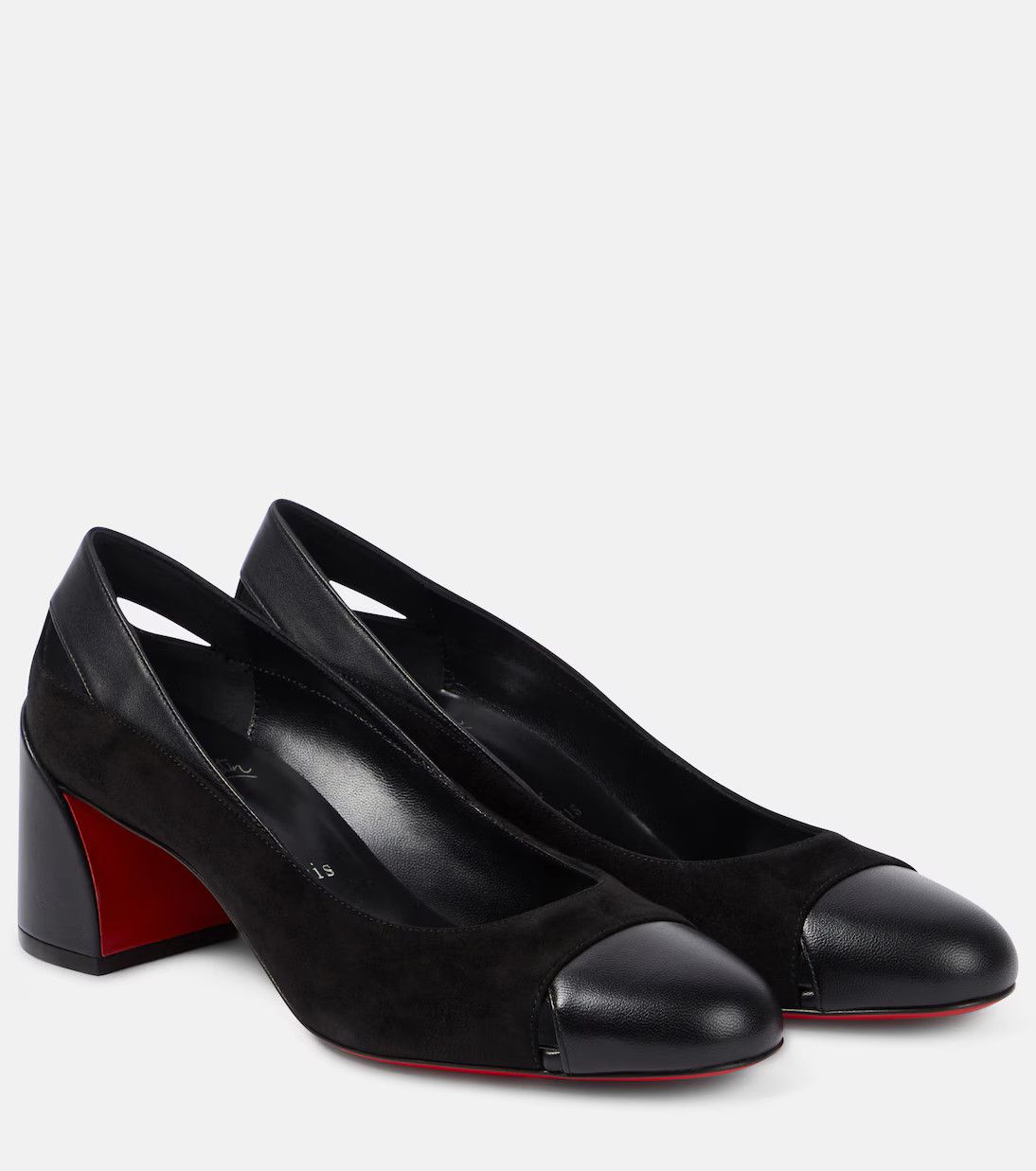 Christian Louboutin o1s1wg110125 Miss Duvette Leather Pumps in Black Size US 9 / IT 39 - 2 Thumbnail