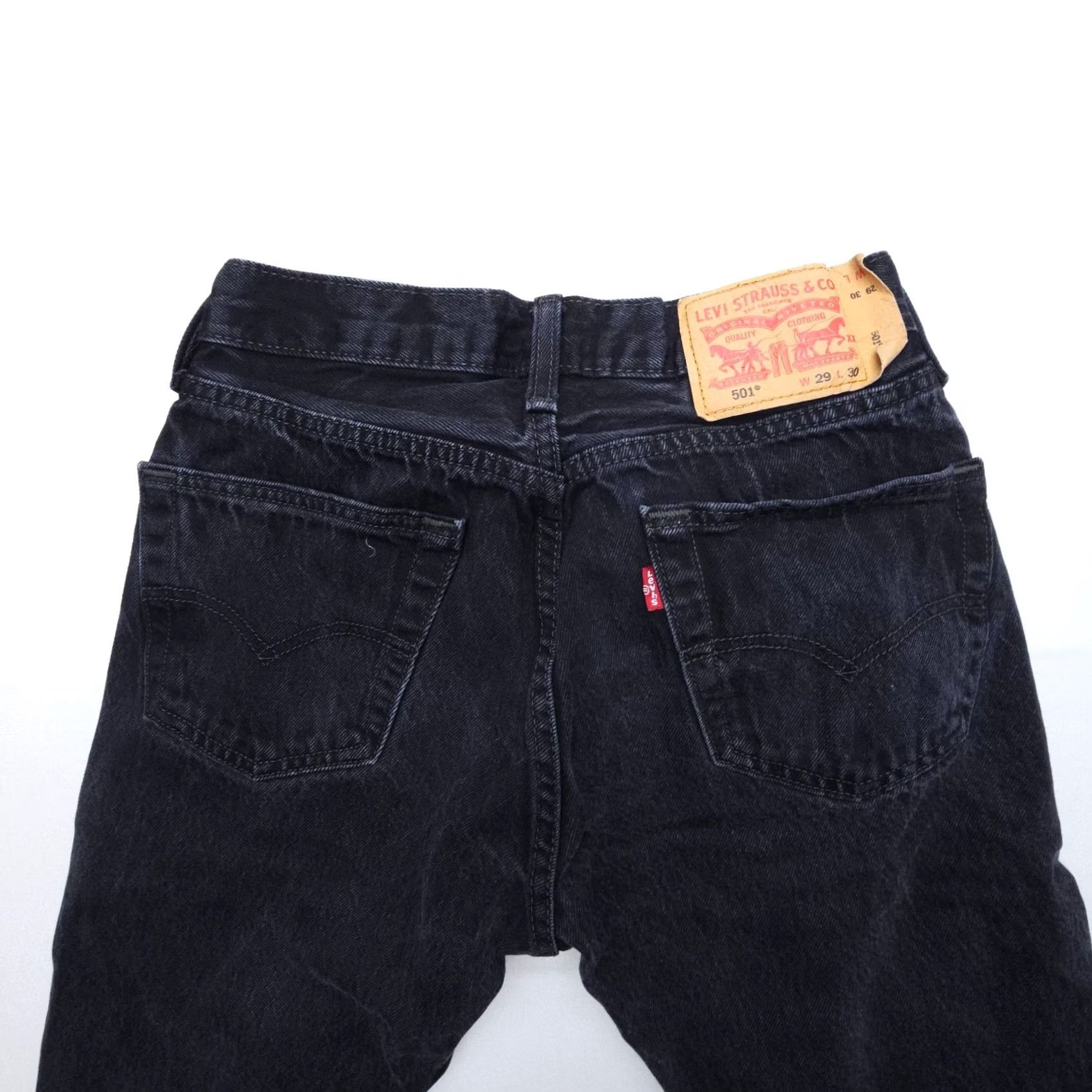 Levi's Levi's 501 Jeans Mens Regular Black 28x28 29x30 Button Fly Denim Straight Pocket 5-Pocket Vintage: No Theme: American, Classic Size US 29 - 3 Thumbnail