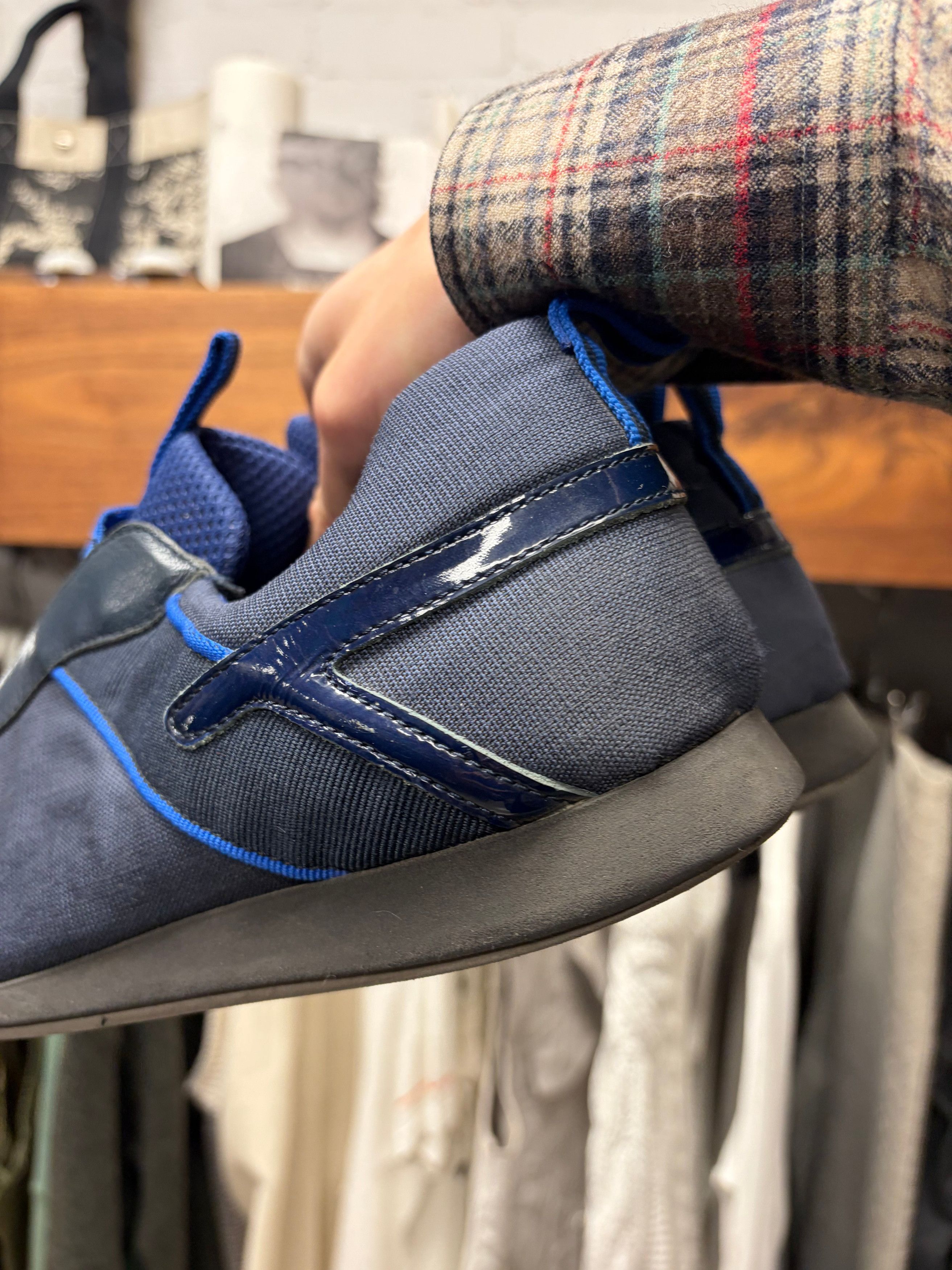 Miu Miu Vintage Miu Miu Men’s Blue Sporty Low Top Sneakers Size US 10 / EU 43 - 3 Thumbnail