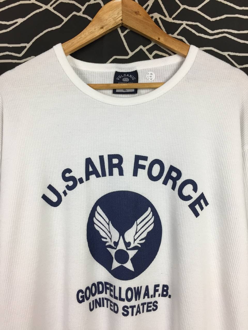 Vintage Vtg U.S. Air Force Waffle Knit Thermal Long Sleeve Tee Size US XXL / EU 58 / 5 - 3 Thumbnail
