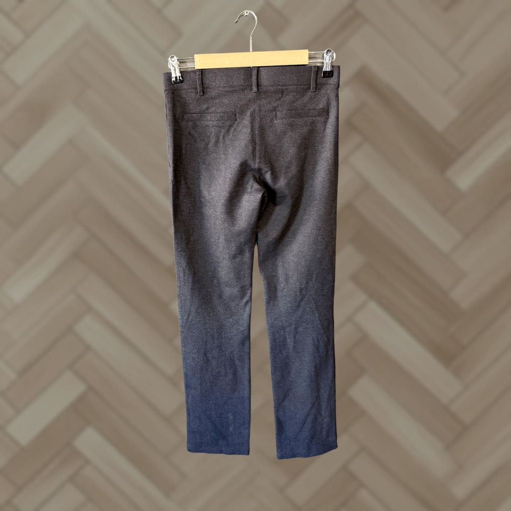 Vintage Betabrand Womens Gray Straight Leg Pull On Pants Stretch Size S Size 28" / US 6 / IT 42 - 1 Thumbnail