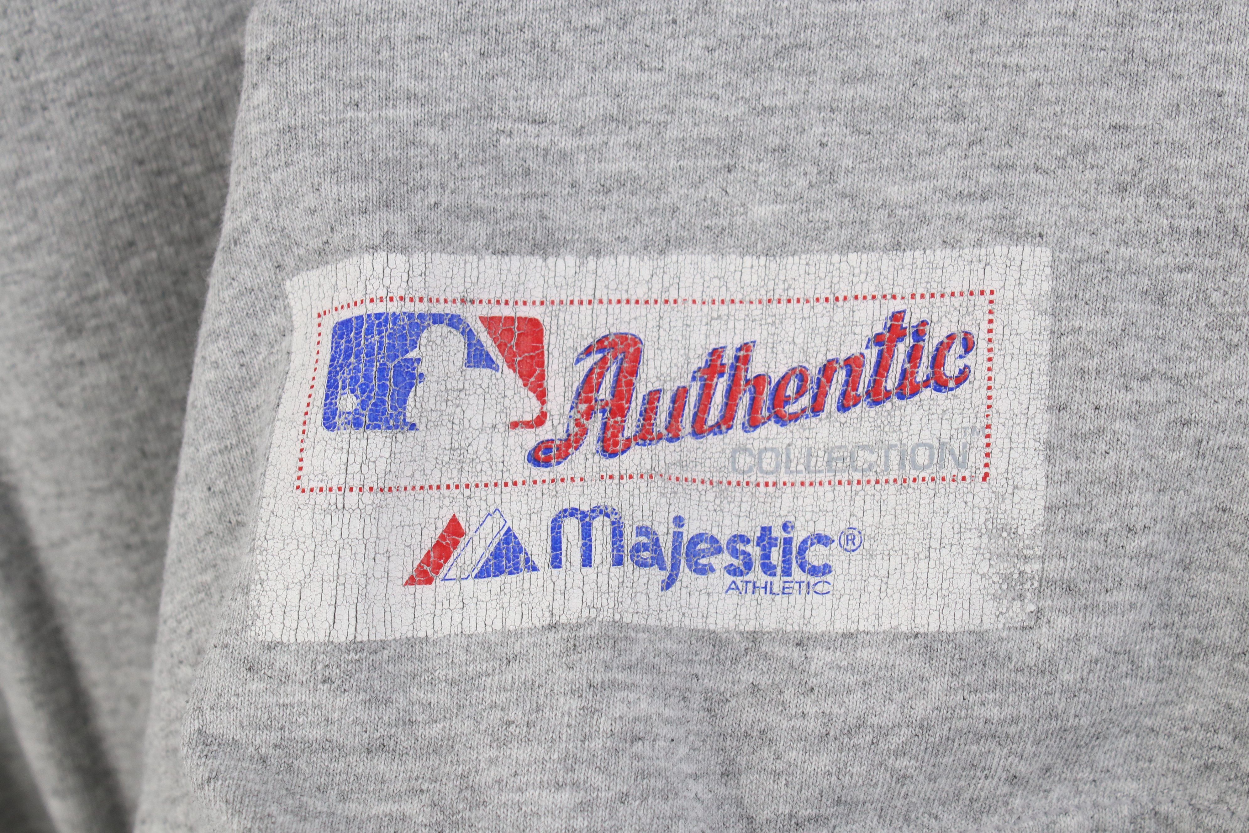 Majestic Vintage Y2K 2007 Majestic Baseball T-Shirt Heather Gray Size US L / EU 52-54 / 3 - 6 Thumbnail