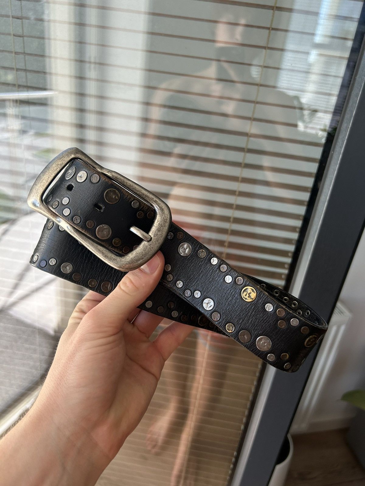 Japanese Brand × Vintage Vinatge leather Belt Size 34 - 1 Thumbnail
