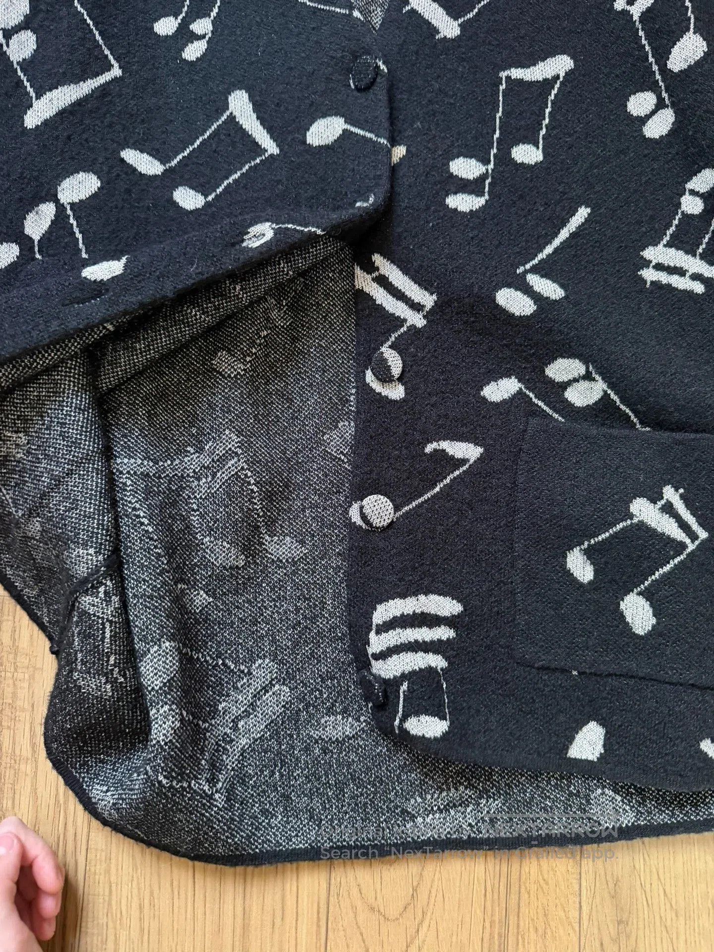 Saint Laurent Paris YSL Black Music Note Cardigan M. Size US M / EU 48-50 / 2 - 2 Thumbnail