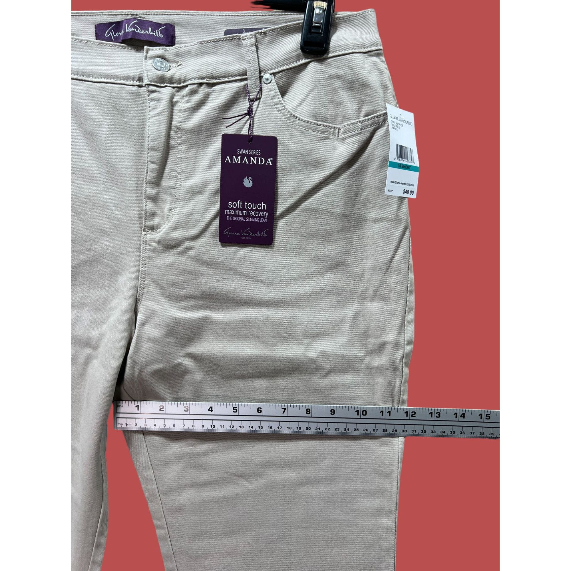 Gloria Vanderbilt Gloria Vanderbilt - Women's Classic High Waist Short Jean - Size 38" / US 16 / IT 52 - 5 Thumbnail