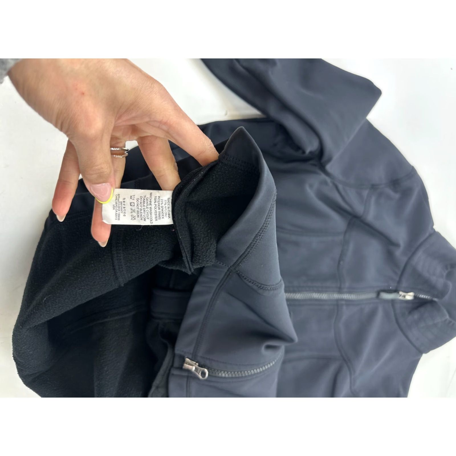 Prana VINTAGE prAna Jacket Women Medium Activewear Outdoor Fleece-Lined Navy Nylon Full Zip Fall Winter Size M / US 6-8 / IT 42-44 - 6 Thumbnail
