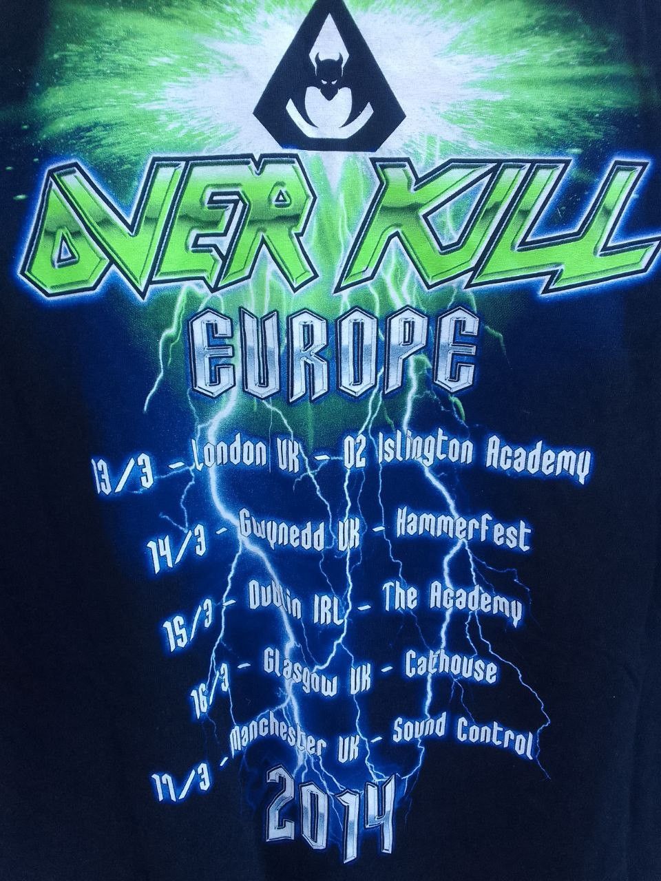 Band Tees × Vintage Vintage streetwear tour Overkill The Electric Age T-shirt Size US XL / EU 56 / 4 - 3 Thumbnail