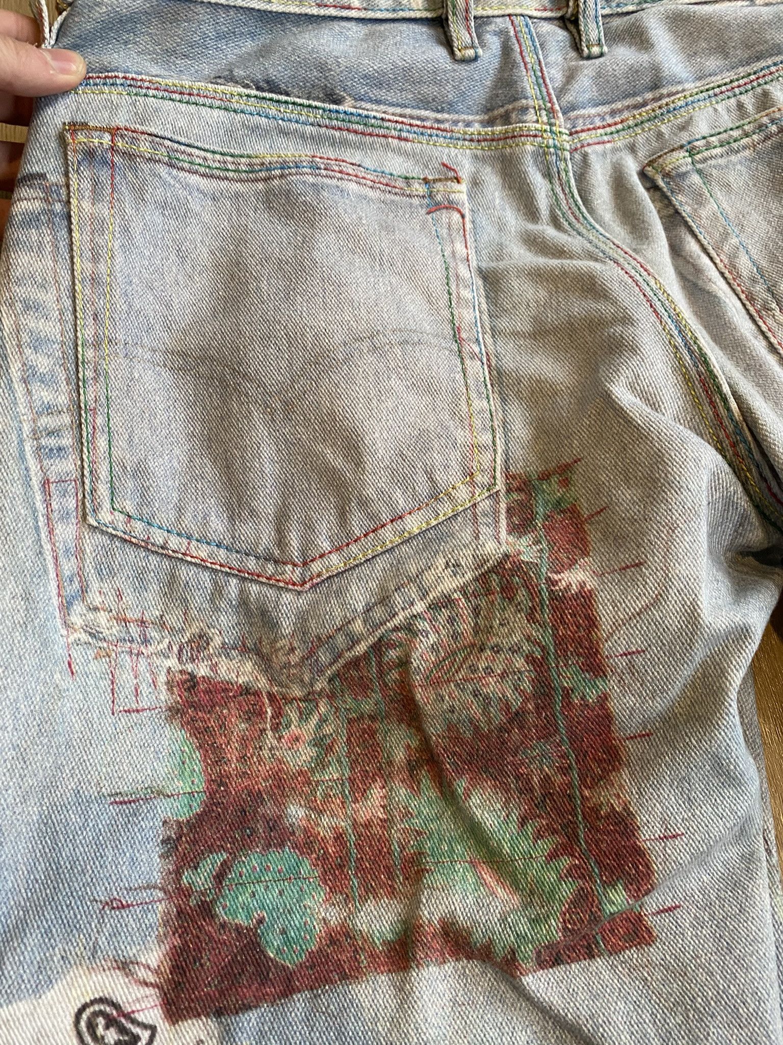 (di)vision × Acne Studios $385 - 31 - Trompe L'oeil Print Jeans Size US 31 - 23 Thumbnail
