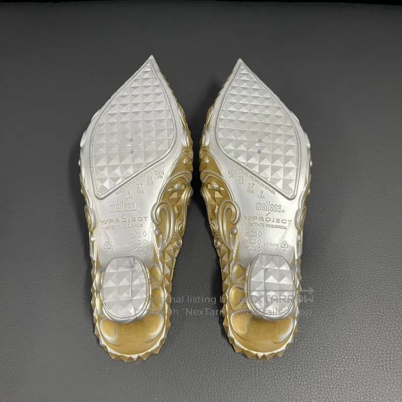 Y/Project Y/Project 39 Golden crystal pointed shoes Size US 8.5 / IT 38.5 - 6 Thumbnail