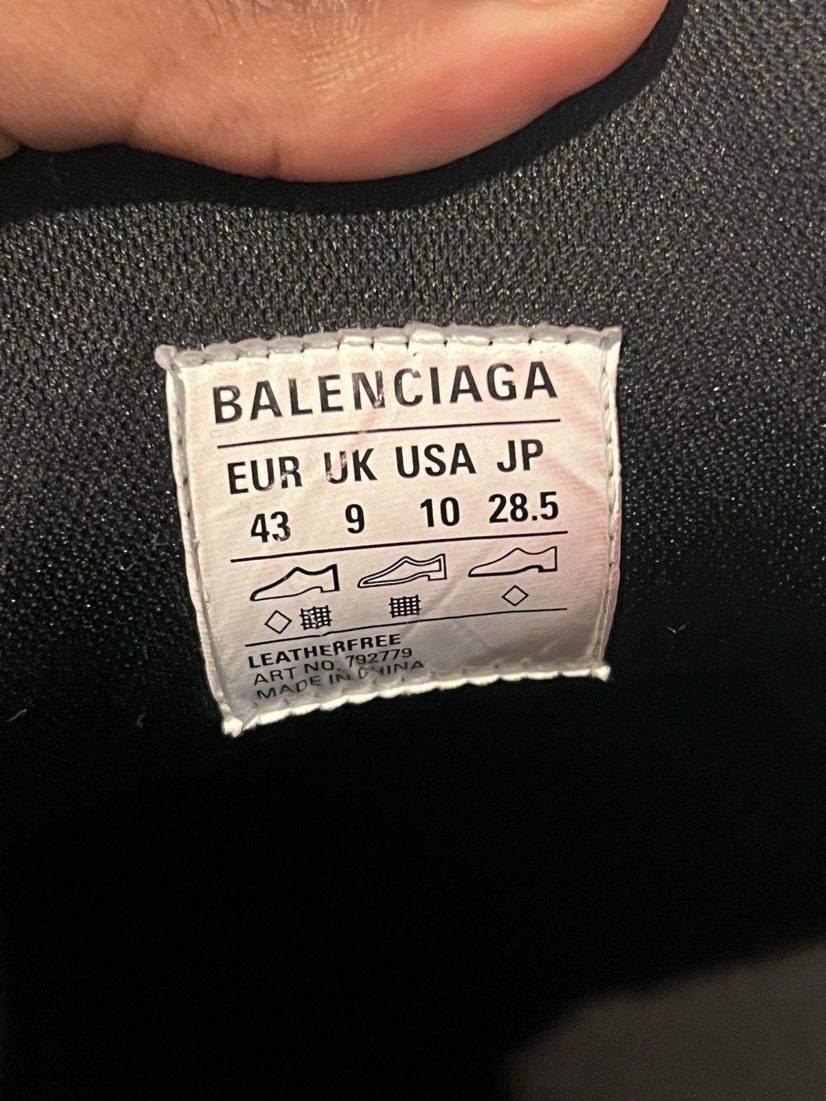 Balenciaga Balenciaga 10XL Black Size US 10.5 / EU 43-44 - 6 Thumbnail