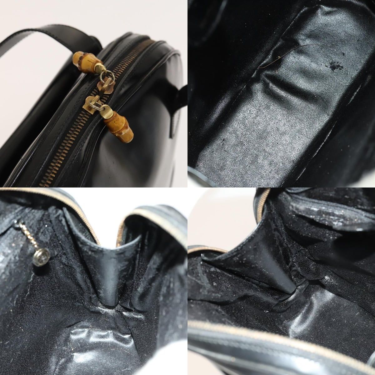 Gucci GUCCI Shoulder Bag Patent Leather Black Gold Size ONE SIZE - 11 Thumbnail