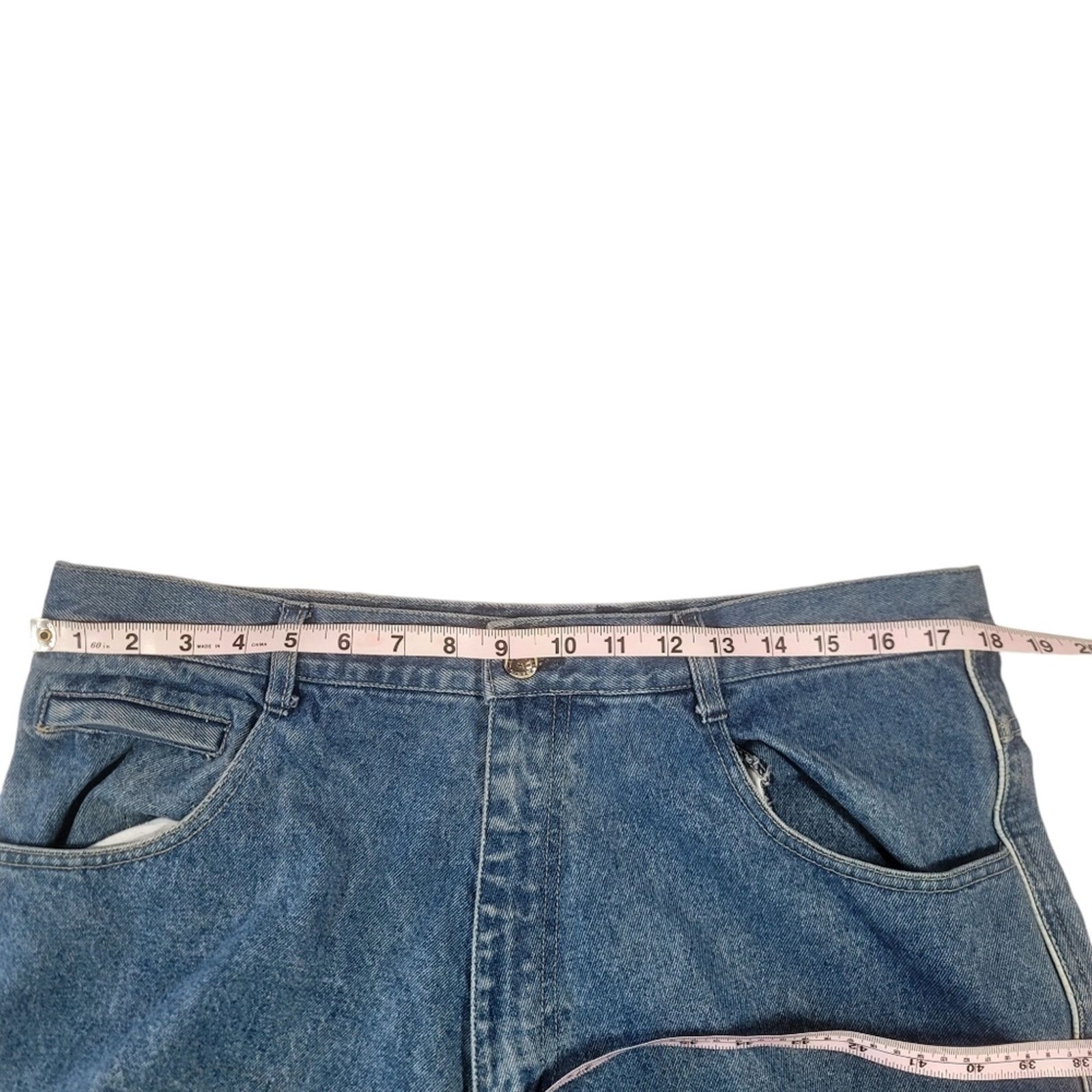 Vintage Vintage Raw Blue Patchwork Baggy Hip Hop Y2K jeans sz 38x32 Size US 38 / EU 54 - 13 Thumbnail
