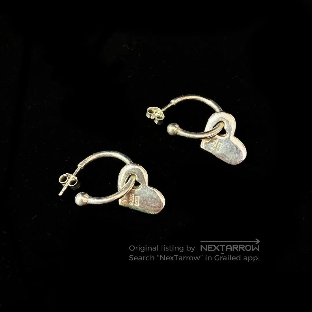 Kenzo Kenzo 925 Silver Signature Heart Earring. Size ONE SIZE - 3 Thumbnail