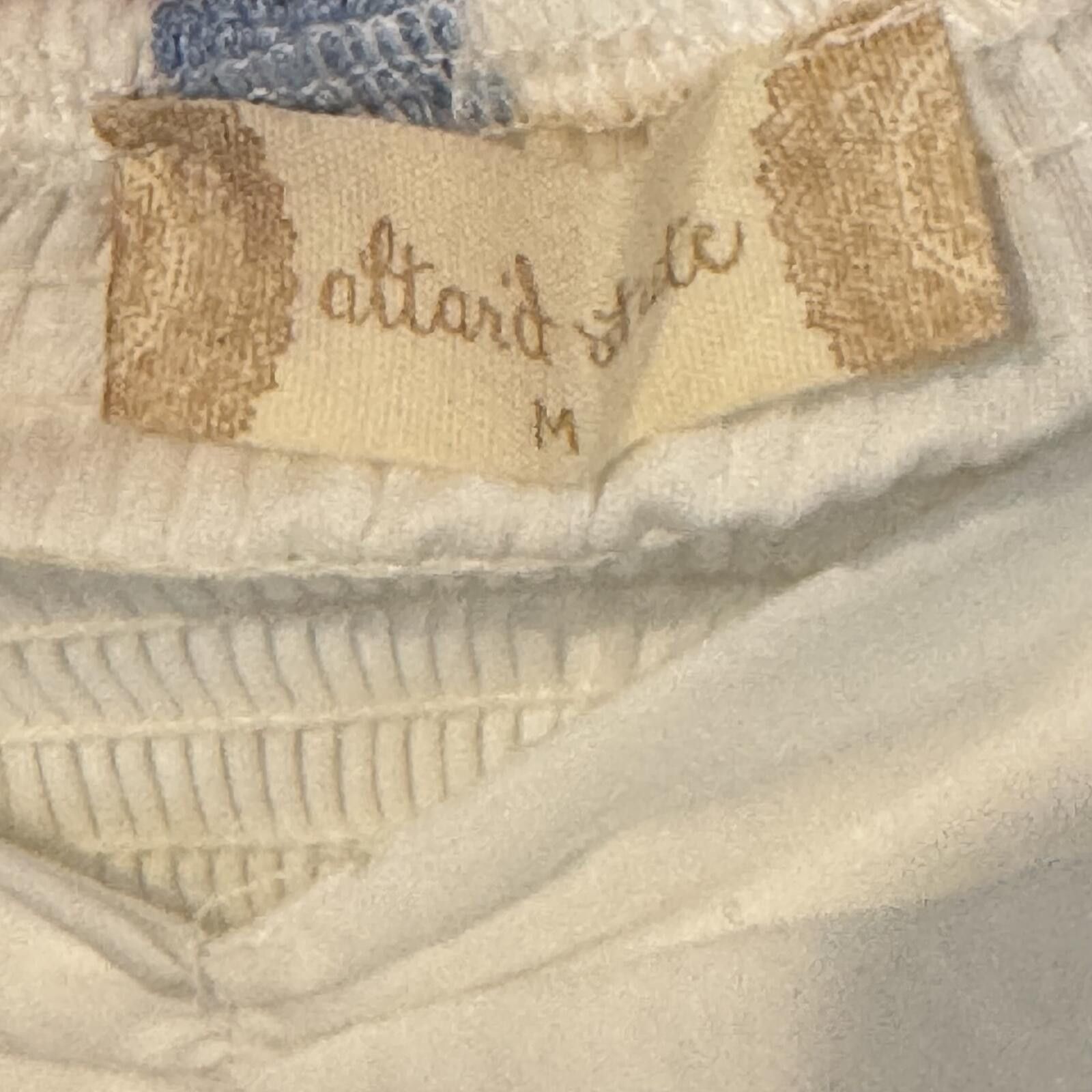 Other Altard State White Dress with Blue and Orange Floral Embrodi Size M / US 6-8 / IT 42-44 - 2 Thumbnail