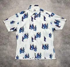 Other Korean fashion white wave pleats short sleeve shirt jacket Size US L / EU 52-54 / 3 - 3 Thumbnail