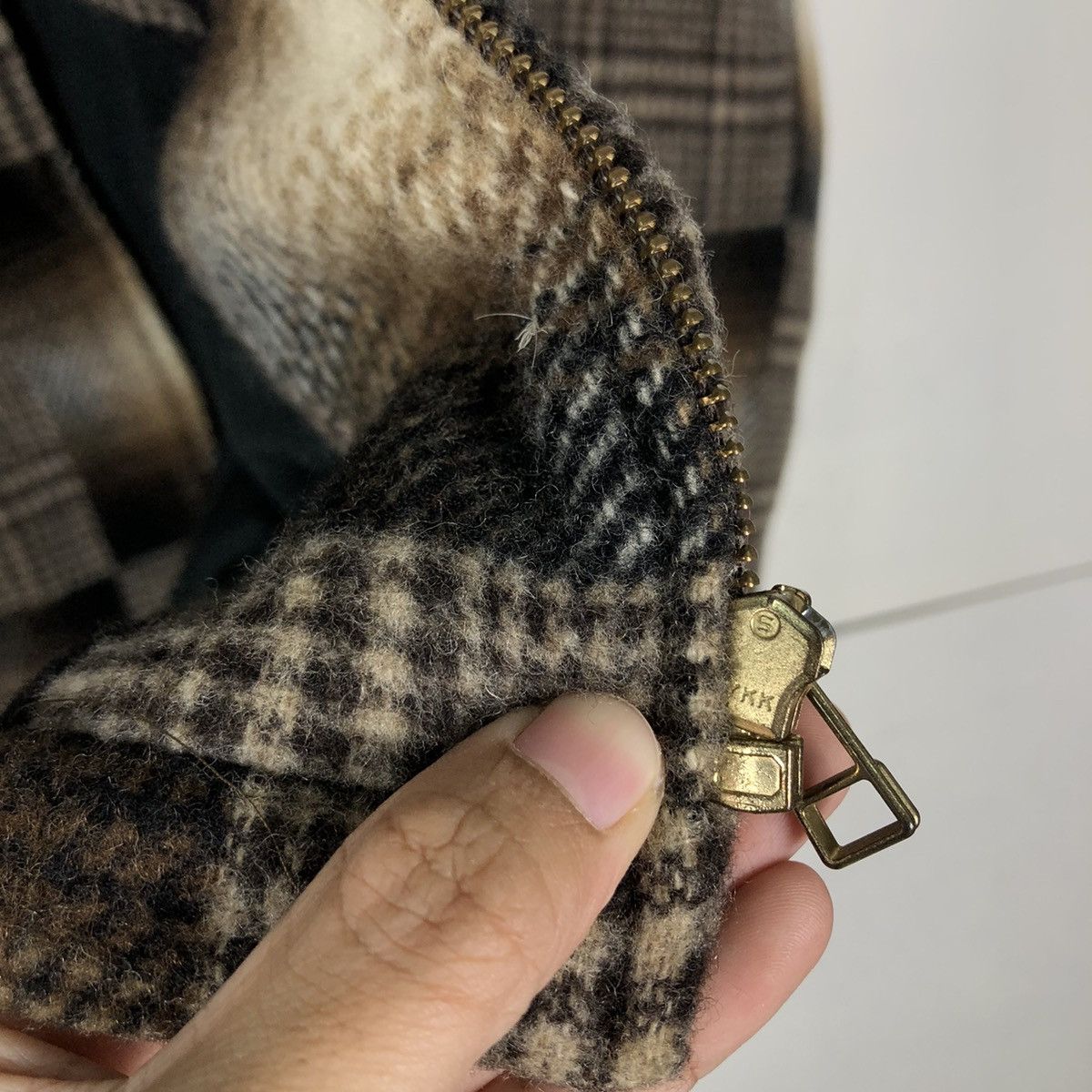 Flannel 🔥90s Vintage Bomber Wool Jacket Daily Wear Works Japan Made Size US L / EU 52-54 / 3 - 14 Thumbnail