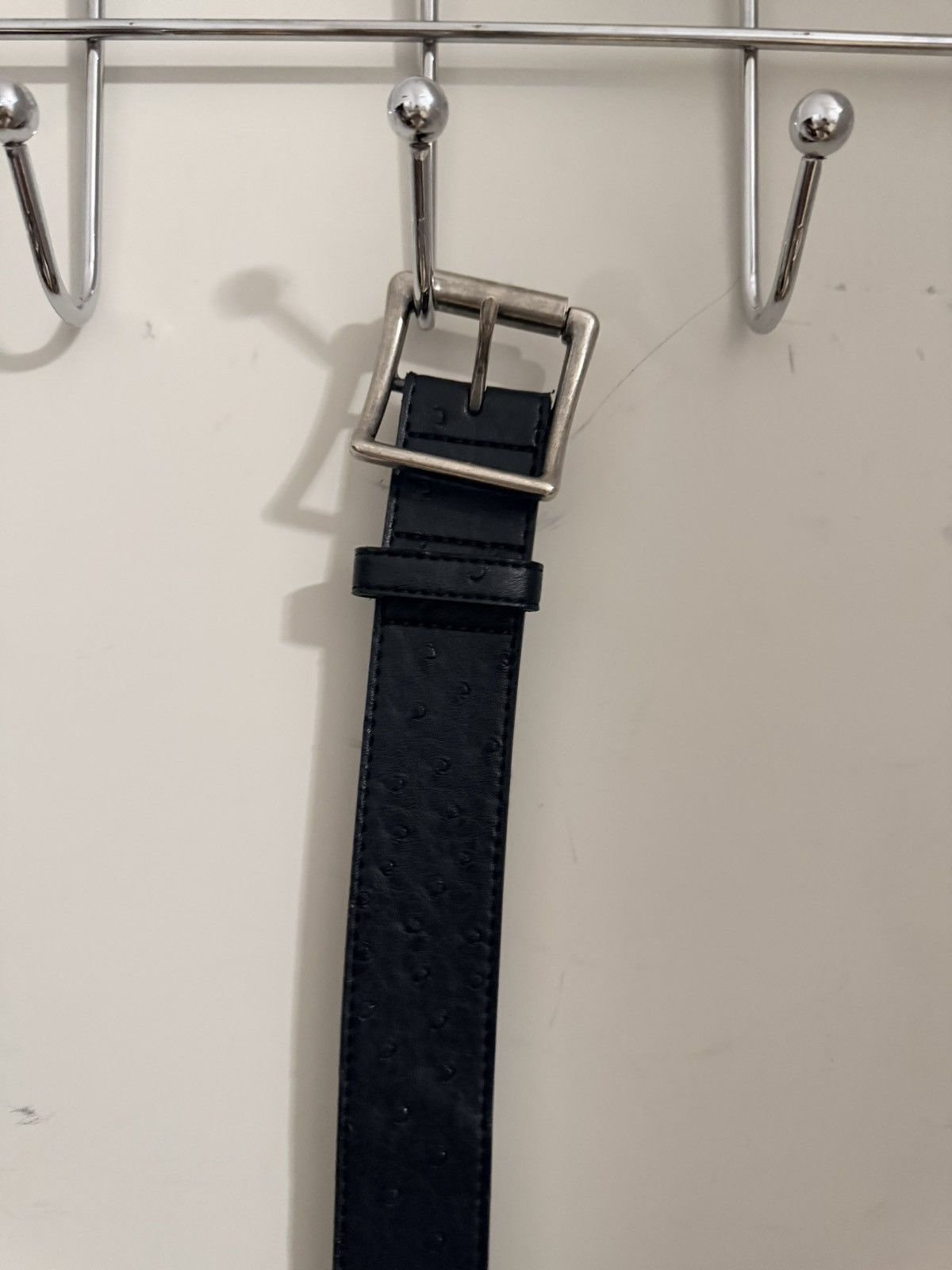 Other Abraham ostrich belt rare Size 32 - 4 Thumbnail