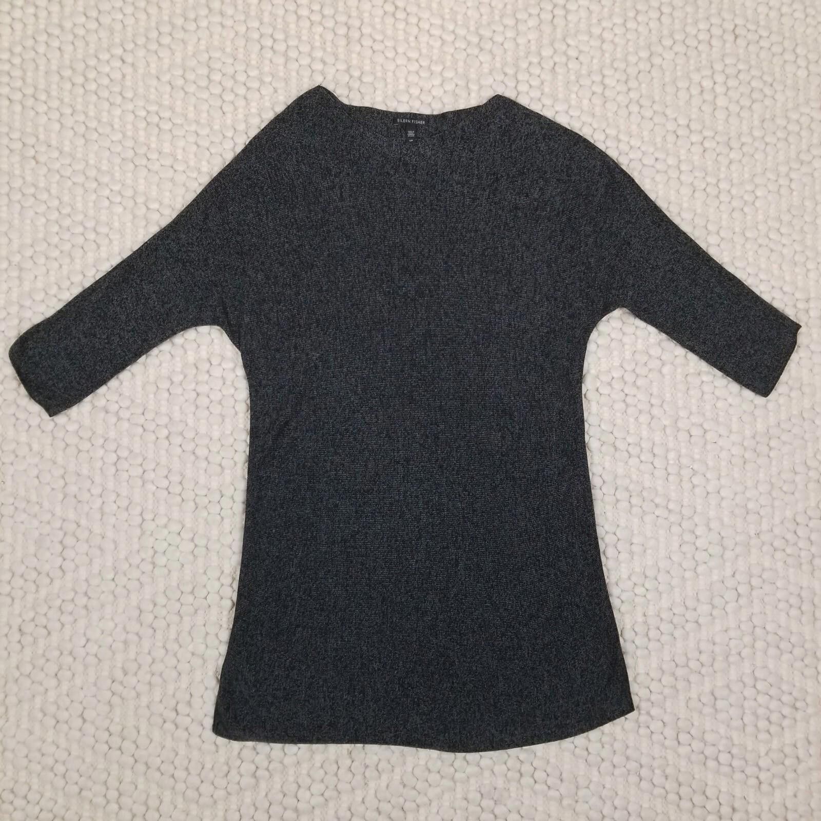 Eileen Fisher Eileen Fisher Merino Wool Blend Tunic Gray Sz Small Size S / US 4 / IT 40 - 9 Thumbnail