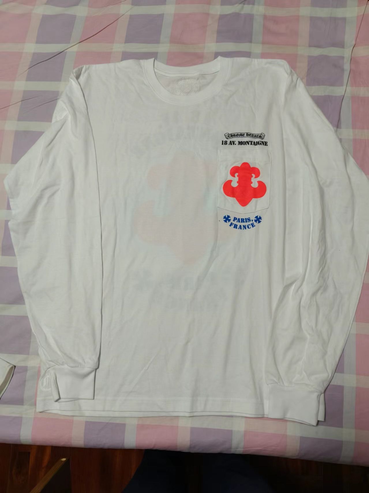 Chrome Hearts Chrome Hearts Paris Exclusive Long-Sleeve T-Shirt 'White' Size US XL / EU 56 / 4 - 1 Thumbnail
