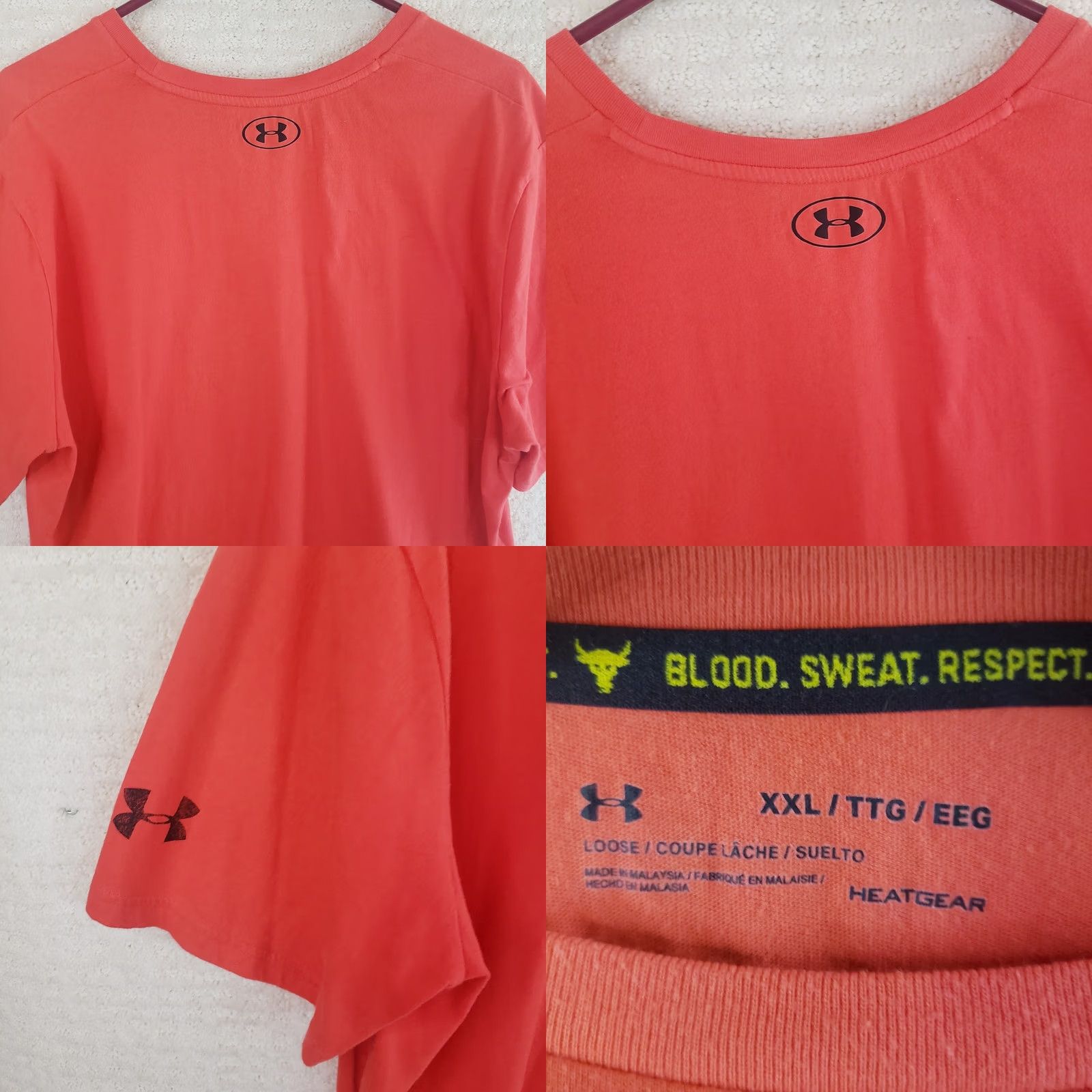 Under Armour Under Armour Blood Sweat Respect Clothing Line T Shirt XXL Red Bull Logo Shirt Mens Regular Size II XL Breathable Heatgear Size US XXL / EU 58 / 5 - 8 Thumbnail